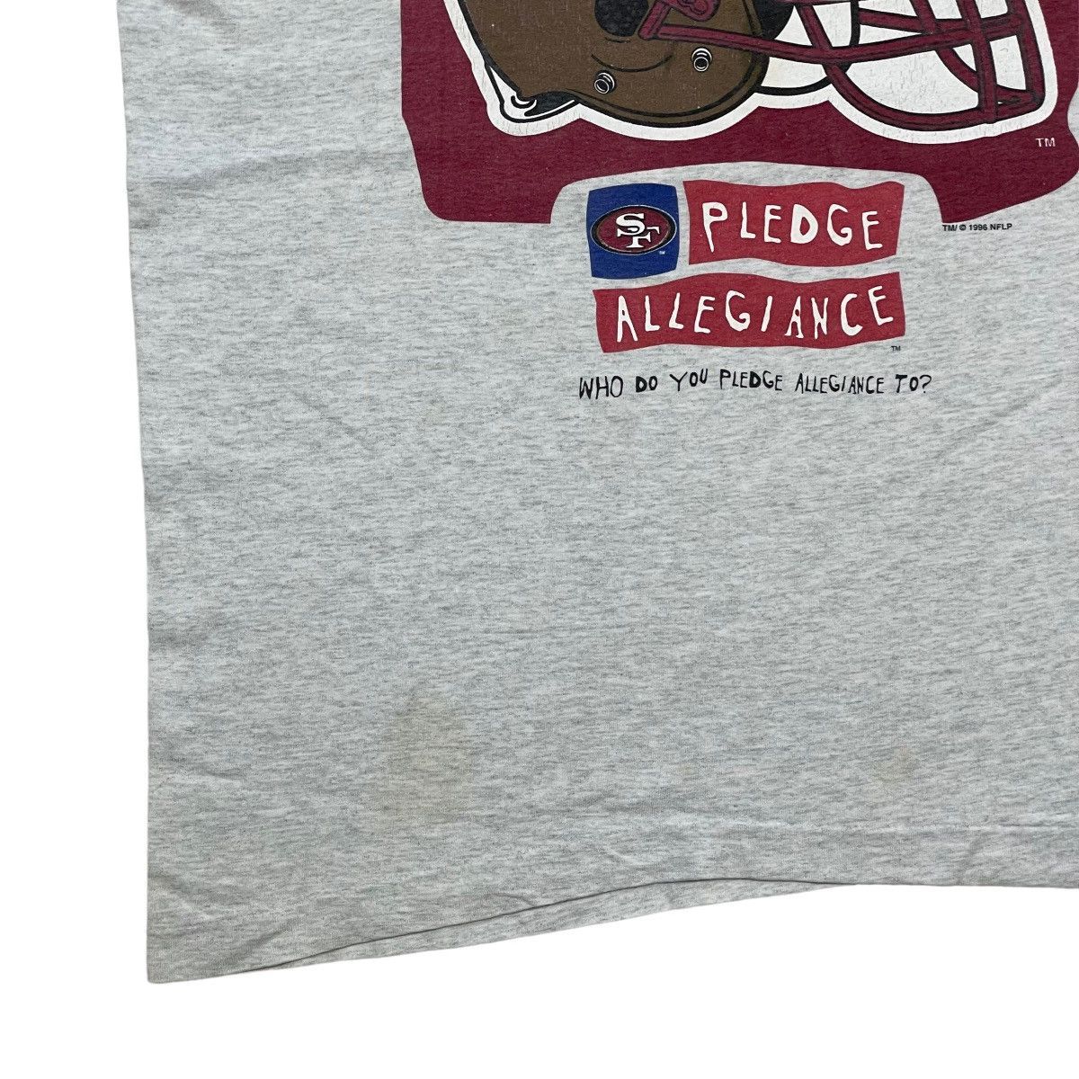 NFL Vintage 1996 NFLP SF Pledge Allegiance Tee Size US XL / EU 56 / 4 - 6 Thumbnail