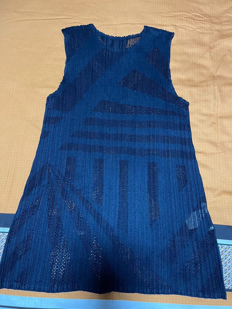 Issey Miyake Issey Miyake Navy blue wide-leg pants Size 25" / US 0 / IT 36 - 7 Thumbnail