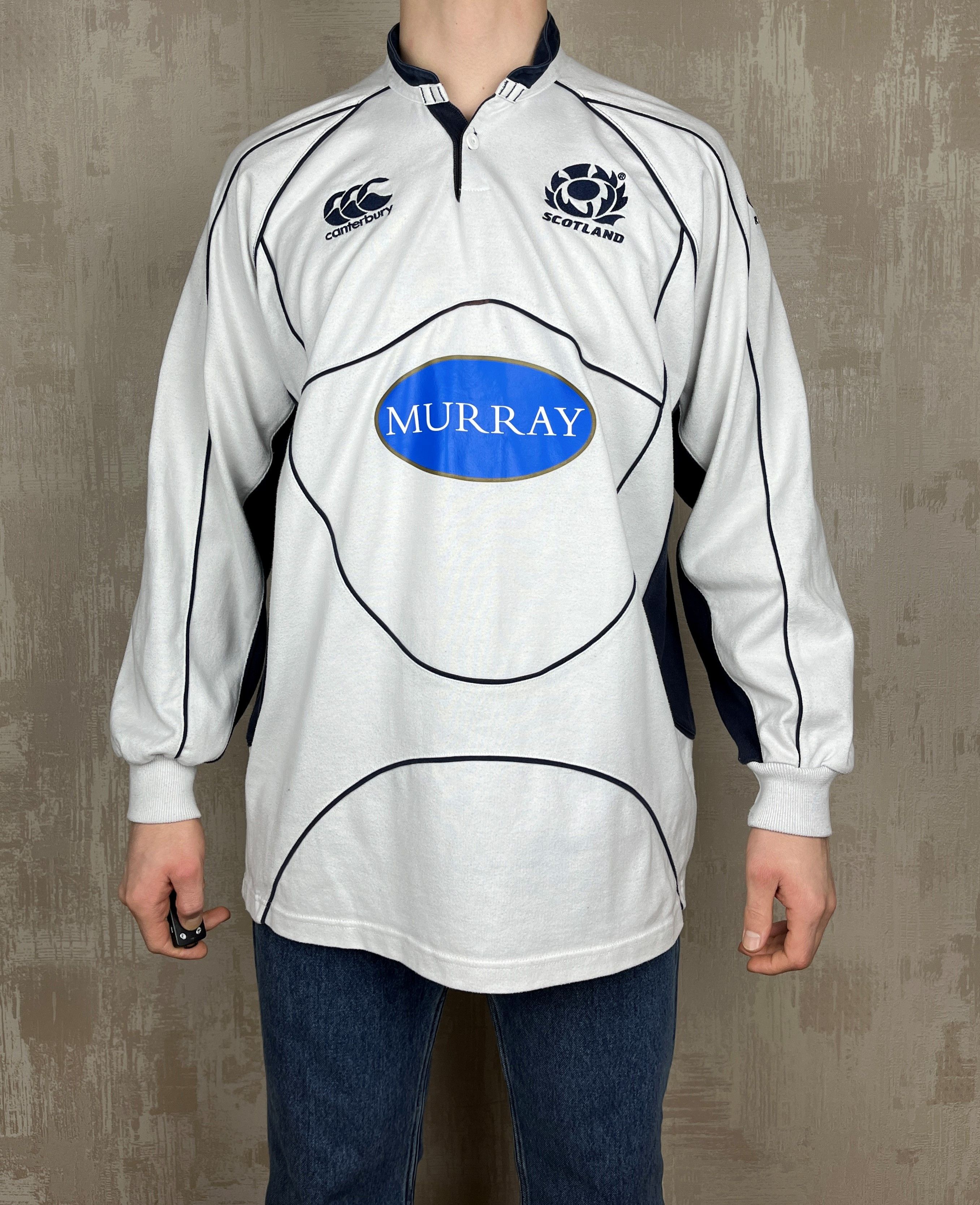 Canterbury of New Zealand Vintage Scotland Away Rugby Jersey Long Sleeve Canterbury Size US XL / EU 56 / 4 - 1 Thumbnail