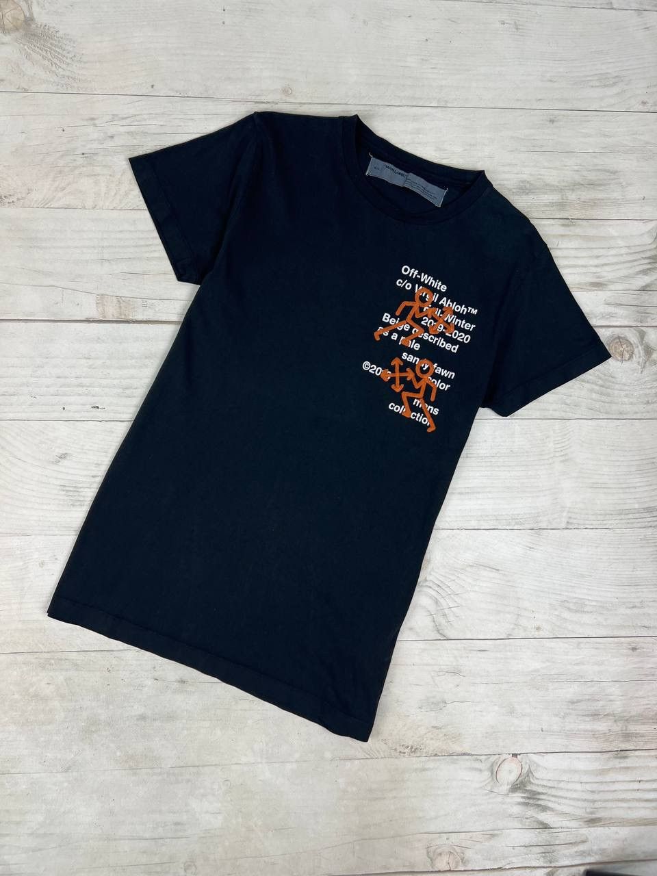 Off-White Off-White 2019 Pictogram Stickman Tee Size US XS / EU 42 / 0 - 2 Thumbnail