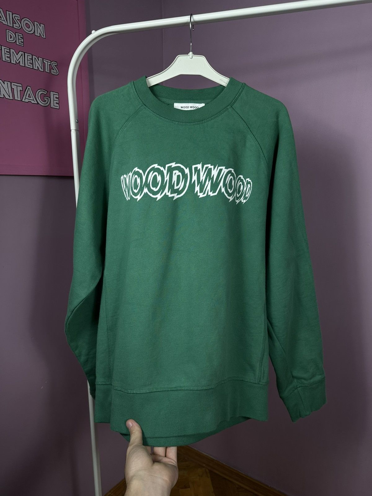 Wood Wood Wood Wood Hester Organic Cotton Sweatshirt Crewneck Logo Size US M / EU 48-50 / 2 - 6 Thumbnail
