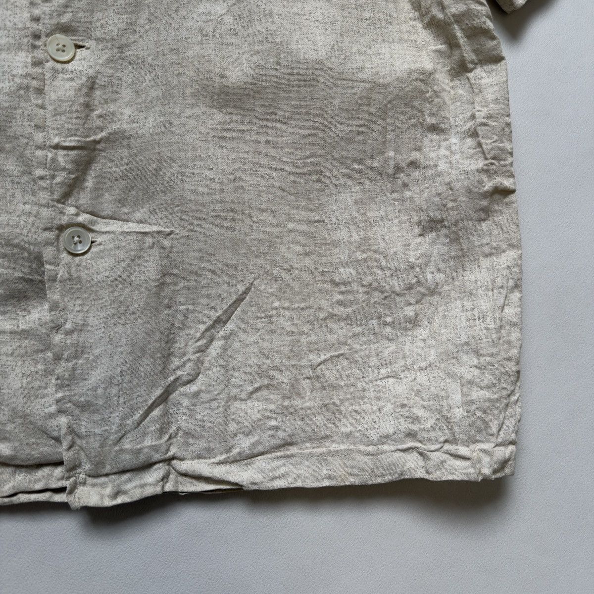 Our Legacy ‘White Painted’ Beige Linen Box Shirt Size US M / EU 48-50 / 2 - 13 Thumbnail