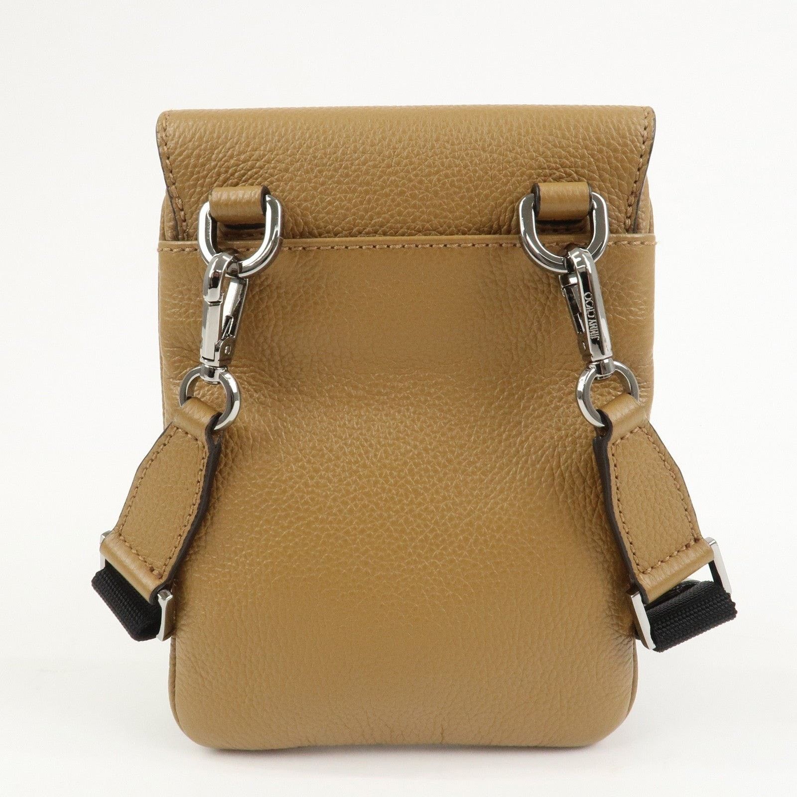 Jimmy Choo Jimmy Choo Kimi Messenger Calfskin Crossbody Bag Tan Size ONE SIZE - 2 Thumbnail
