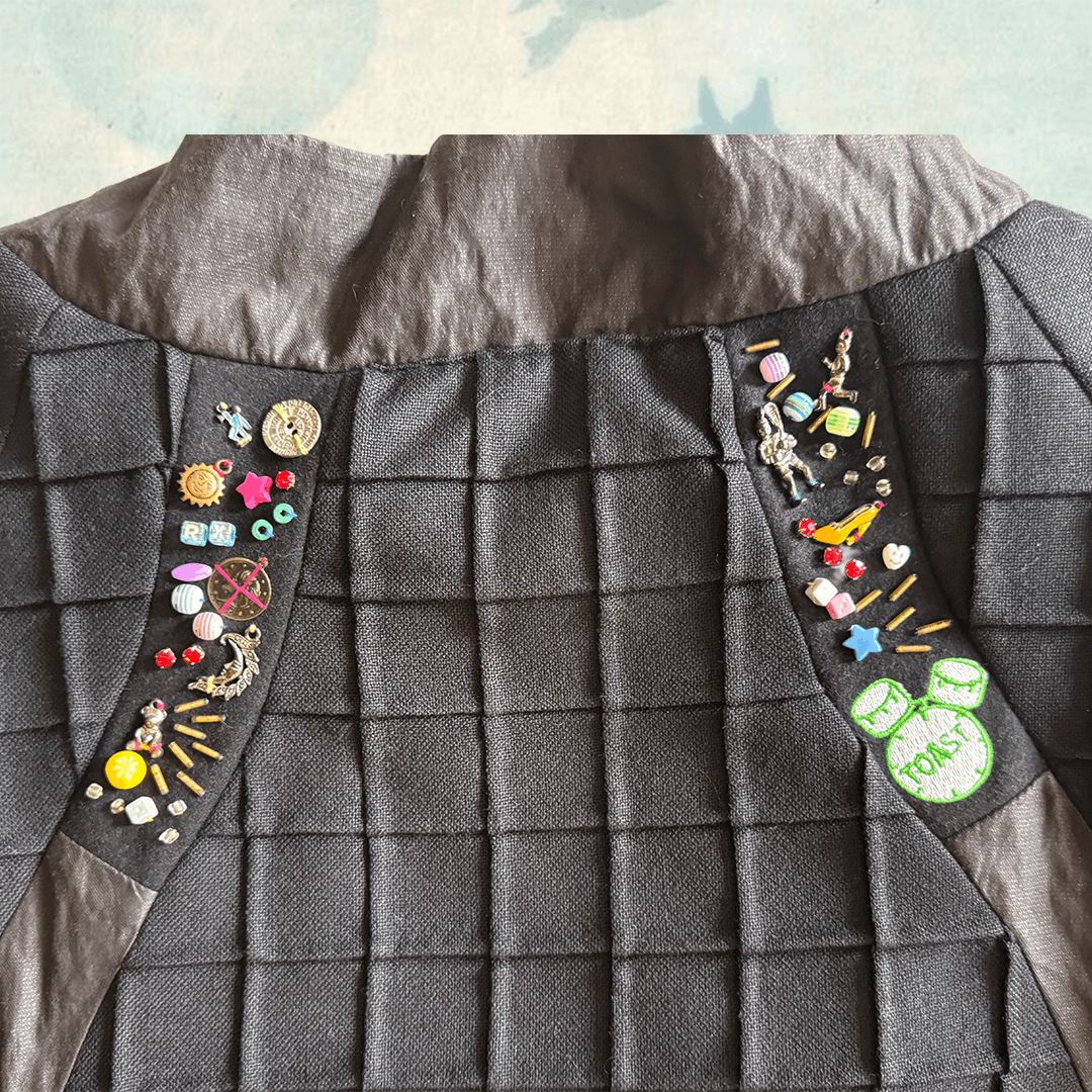 Custo Barcelona Archival Custo Barcelona Embellished Black Grid Jacket Size M / US 6-8 / IT 42-44 - 5 Thumbnail