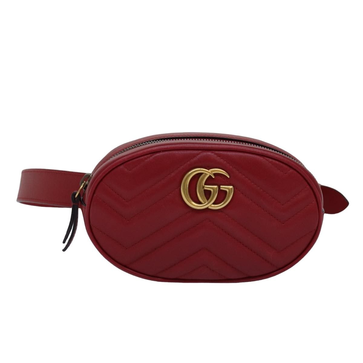 Gucci Gg Marmont Burgundy Leather Shoulder Bag (Pre-Owned) Size ONE SIZE - 1 Thumbnail