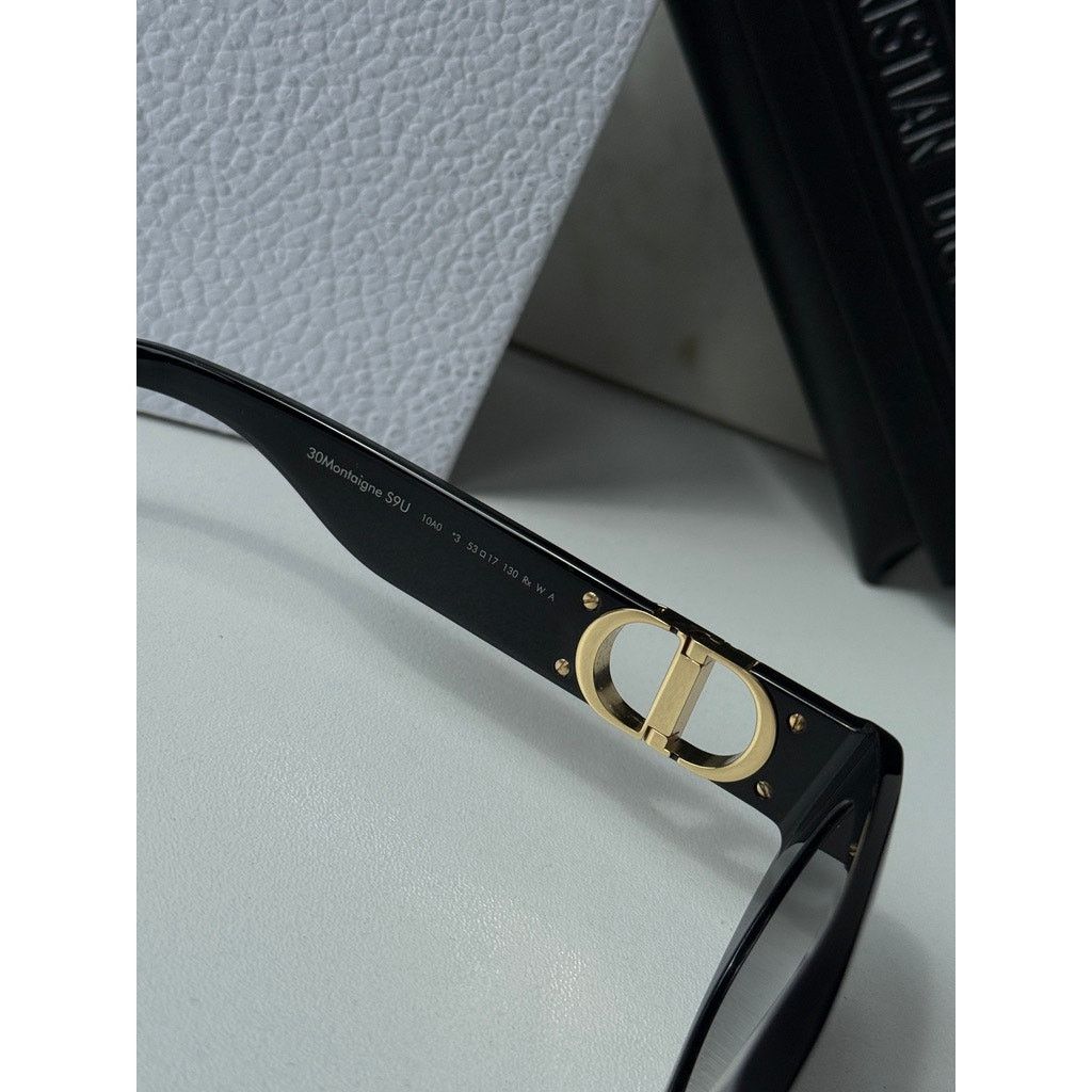 Dior NEW Dior 30Montaigne S9U Cat Eye Sunglasses in Black Size ONE SIZE - 8 Thumbnail