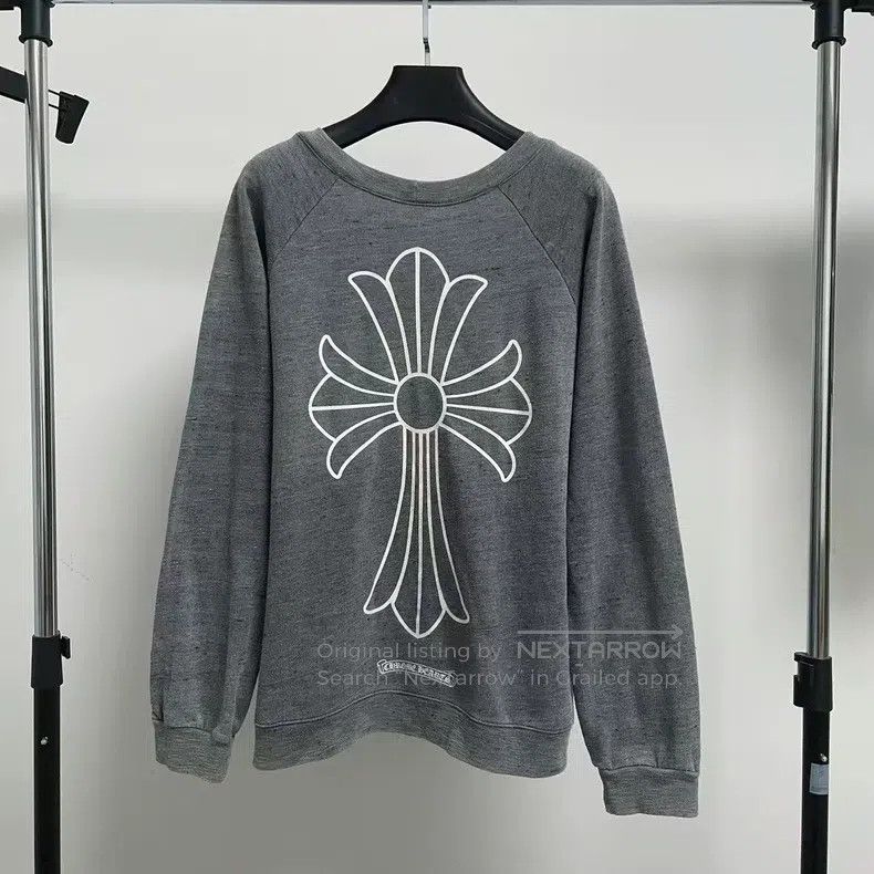 Chrome Hearts CHROME HEARTS Size M Grey Sanskrit sketch oversized cross r Size US M / EU 48-50 / 2 - 2 Thumbnail