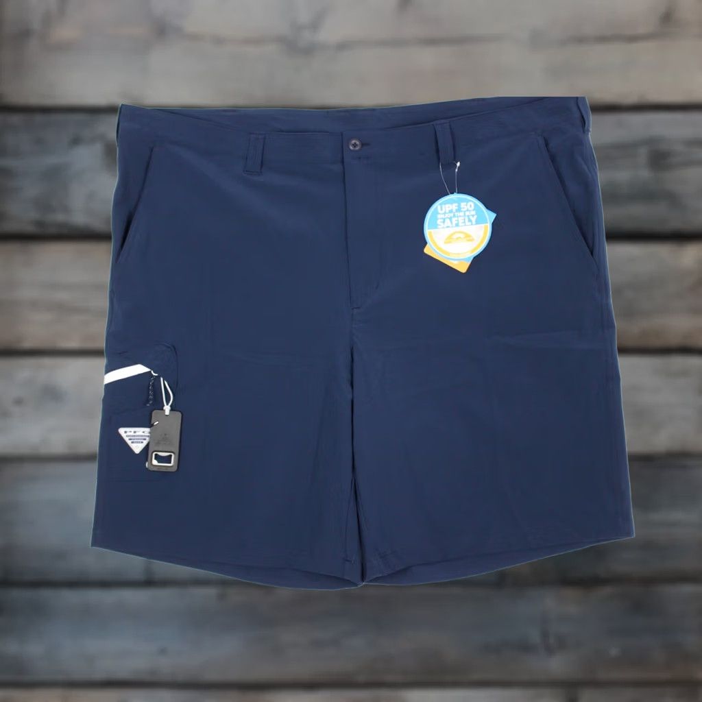 Vintage Columbia Men's PFG Terminal Tackle Shorts 48 x 10" Inseam Blue Bottle Opener Size US 32 / EU 48 - 1 Thumbnail