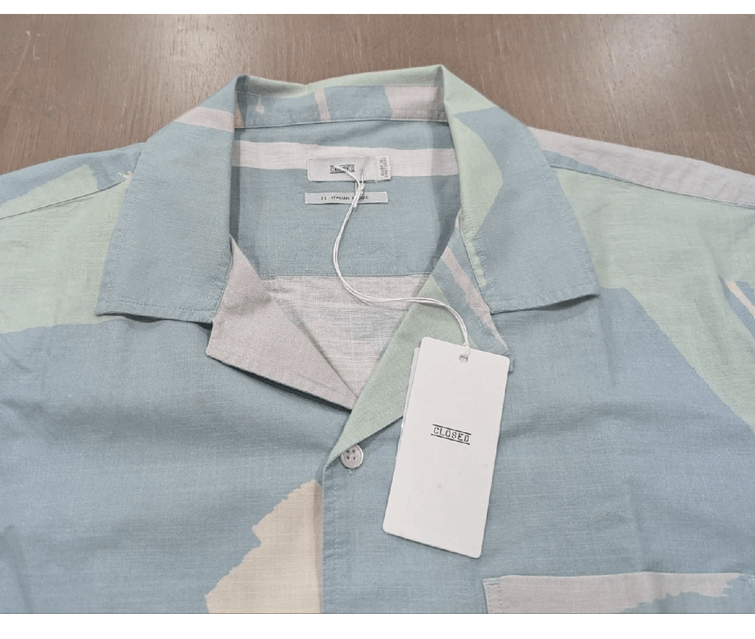 CLOSED CLOSED Floral SS Button-Up Camp Shirt Blue Agave XL Size US XL / EU 56 / 4 - 2 Thumbnail