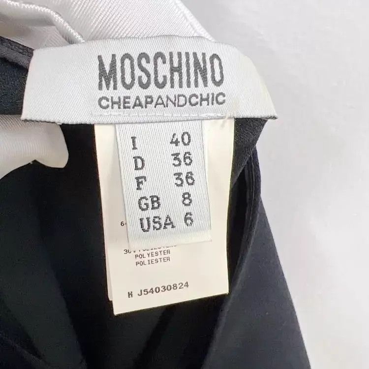 Moschino Moschino Black Apple Print 36 Women's Dress Size S / US 4 / IT 40 - 8 Thumbnail
