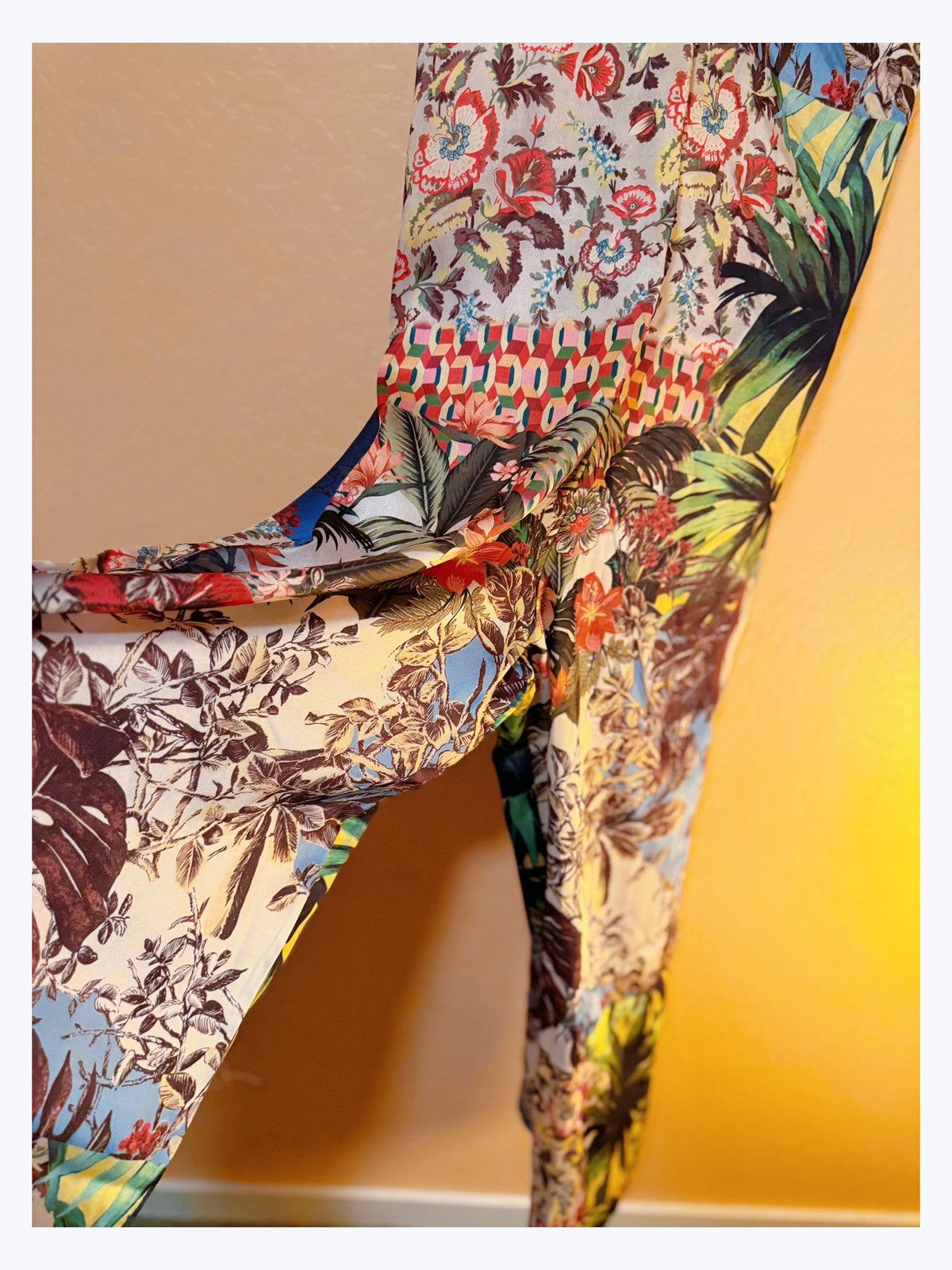 Other Boho Tropical Patchwork Jumpsuit – Size L (NWT without tag) Size 34" / US 12 / IT 48 - 5 Thumbnail