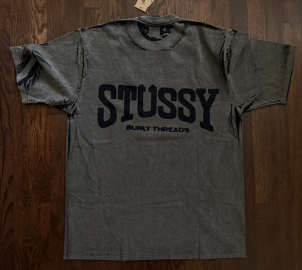 Stussy Stussy Burly Washed Tee size Large Black Size US L / EU 52-54 / 3 - 2 Thumbnail