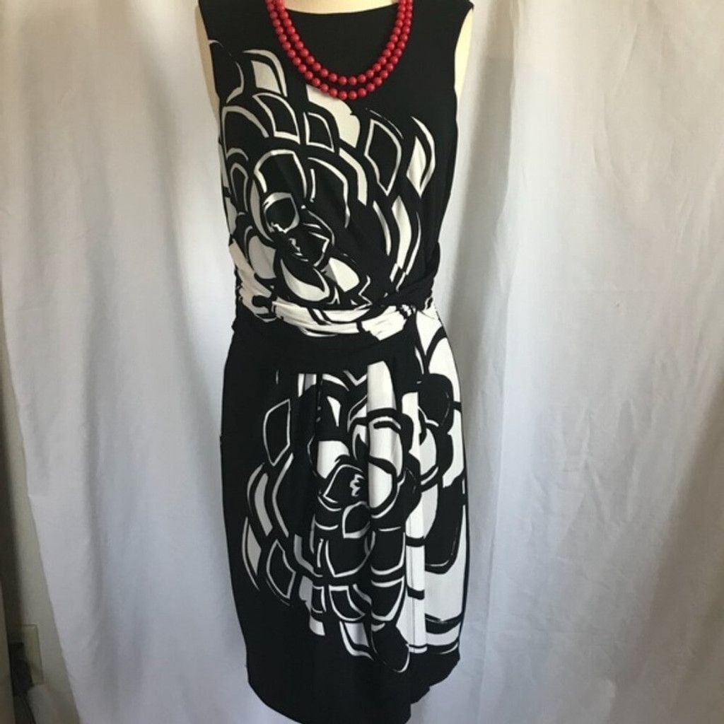 Donna Morgan Donna Morgan Abstract print black and white dress Size M / US 6-8 / IT 42-44 - 1 Thumbnail