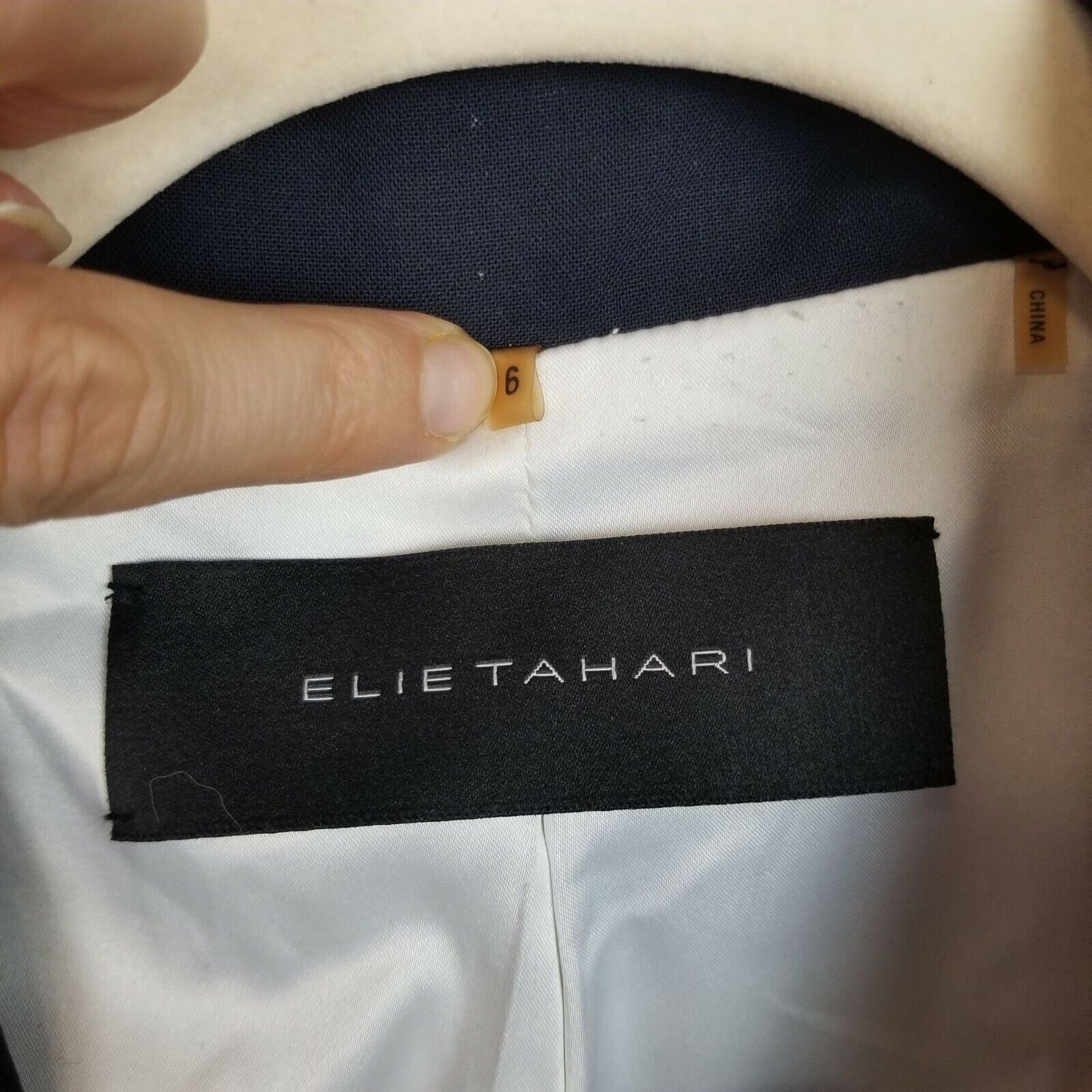 Elie Tahari Elie Tahari Women Wool Blazer Dark Academia Classic 6 Preppy Size M / US 6-8 / IT 42-44 - 5 Thumbnail