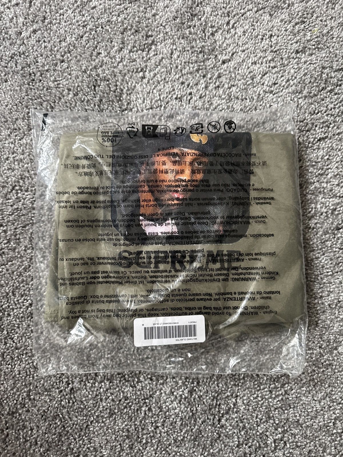 Supreme Wu Tang Clan RZA Tee Light Olive Size US M / EU 48-50 / 2 - 1 Thumbnail