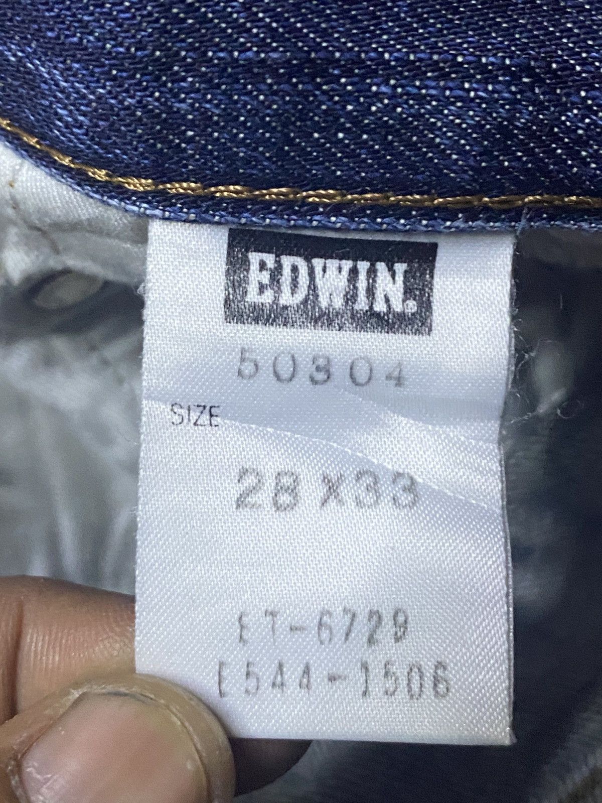 Edwin Vintage Edwin 503 Faded Wash Distressed Jeans Size US 27 - 16 Thumbnail