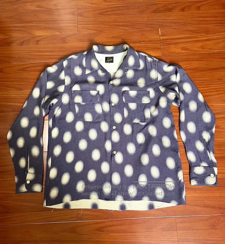 Needles Needles Blue and purple polka-dot shirt Size US M / EU 48-50 / 2 - 1 Thumbnail