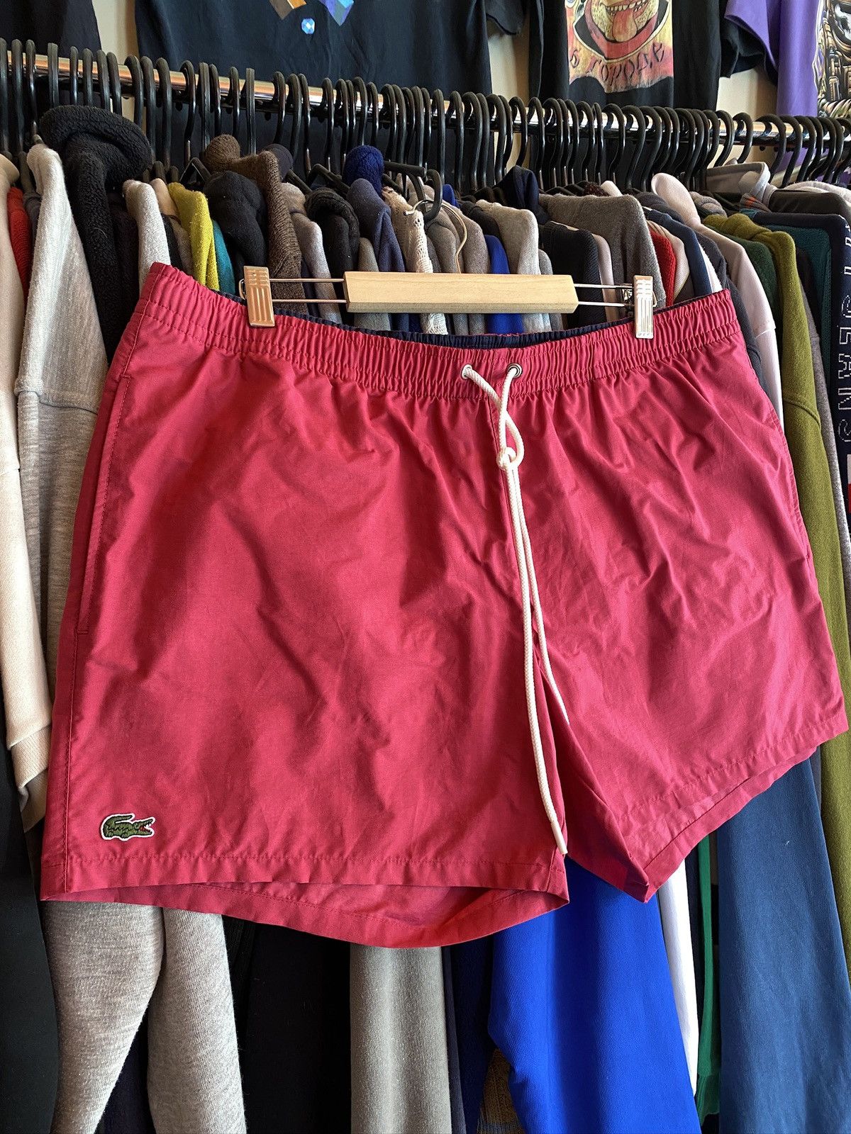 Lacoste VINTAGE LACOSTE SWIM SHORTS Y2k Size US 36 / EU 52 - 2 Thumbnail
