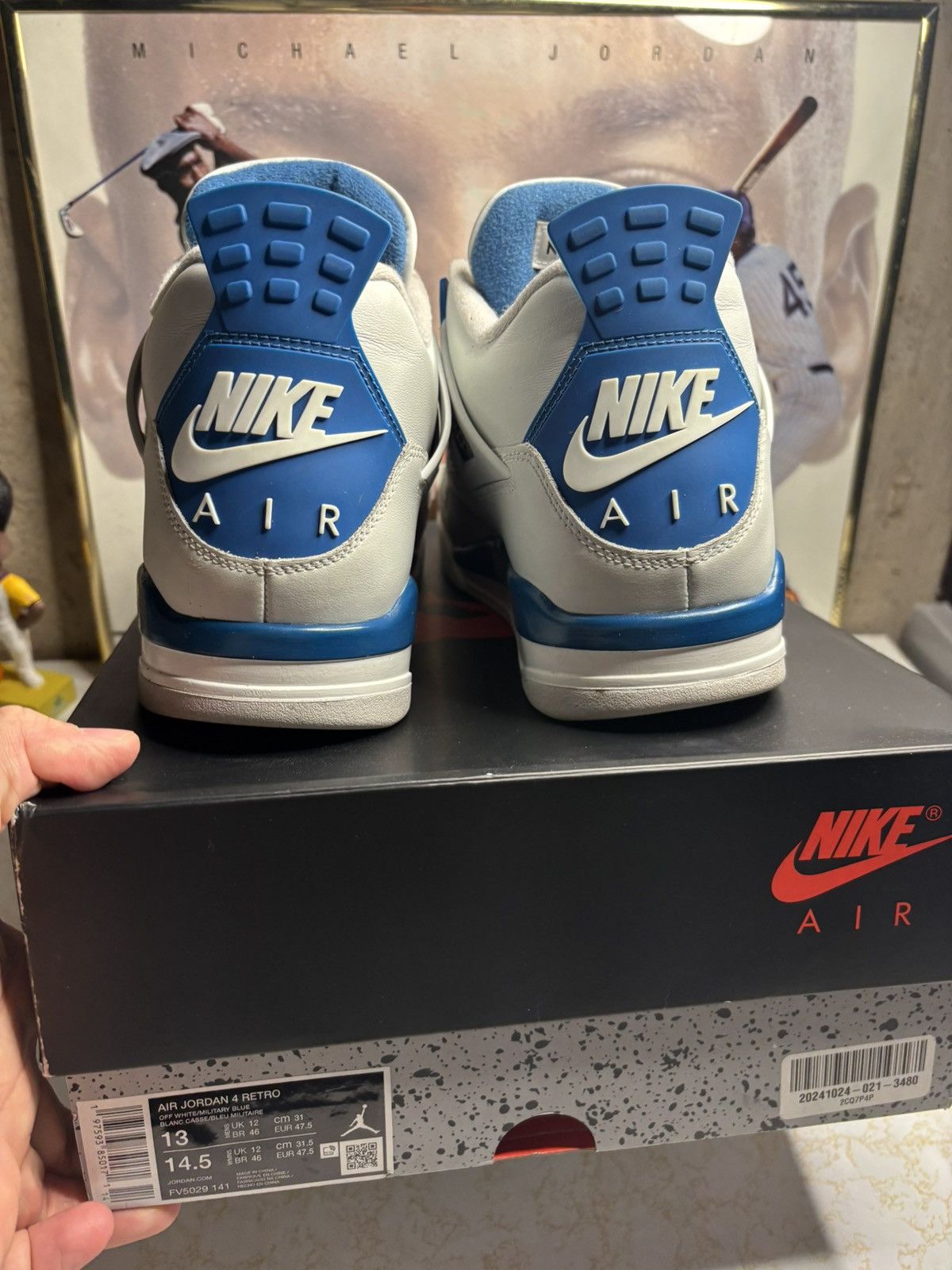 Jordan Brand Jordan Retro 4 ‘Military Blue’ Size US 13 / EU 46 - 7 Thumbnail