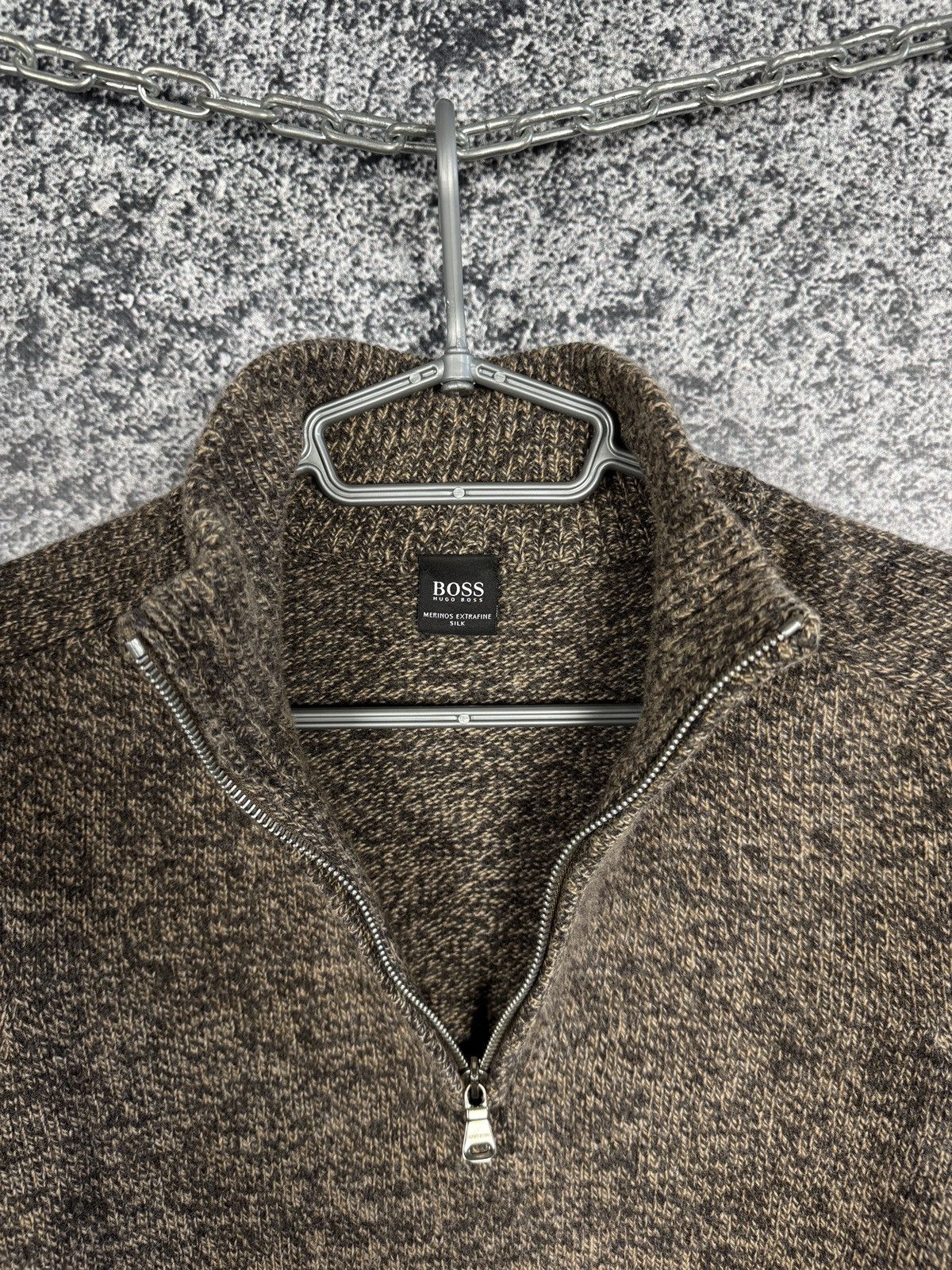 Hugo BOSS Hugo Boss 1/4 Zip Sweater Merino Wool Italy Size 48 Size US M / EU 48-50 / 2 - 6 Thumbnail