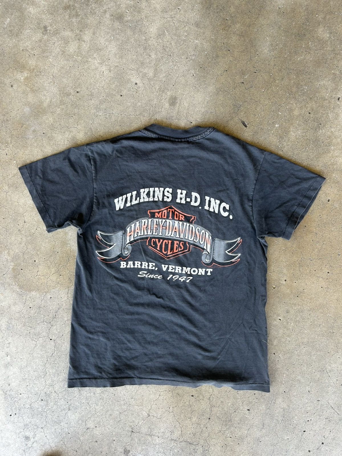 Harley Davidson Faded Black Single-Stitch Harley Tee Size US M / EU 48-50 / 2 - 5 Thumbnail