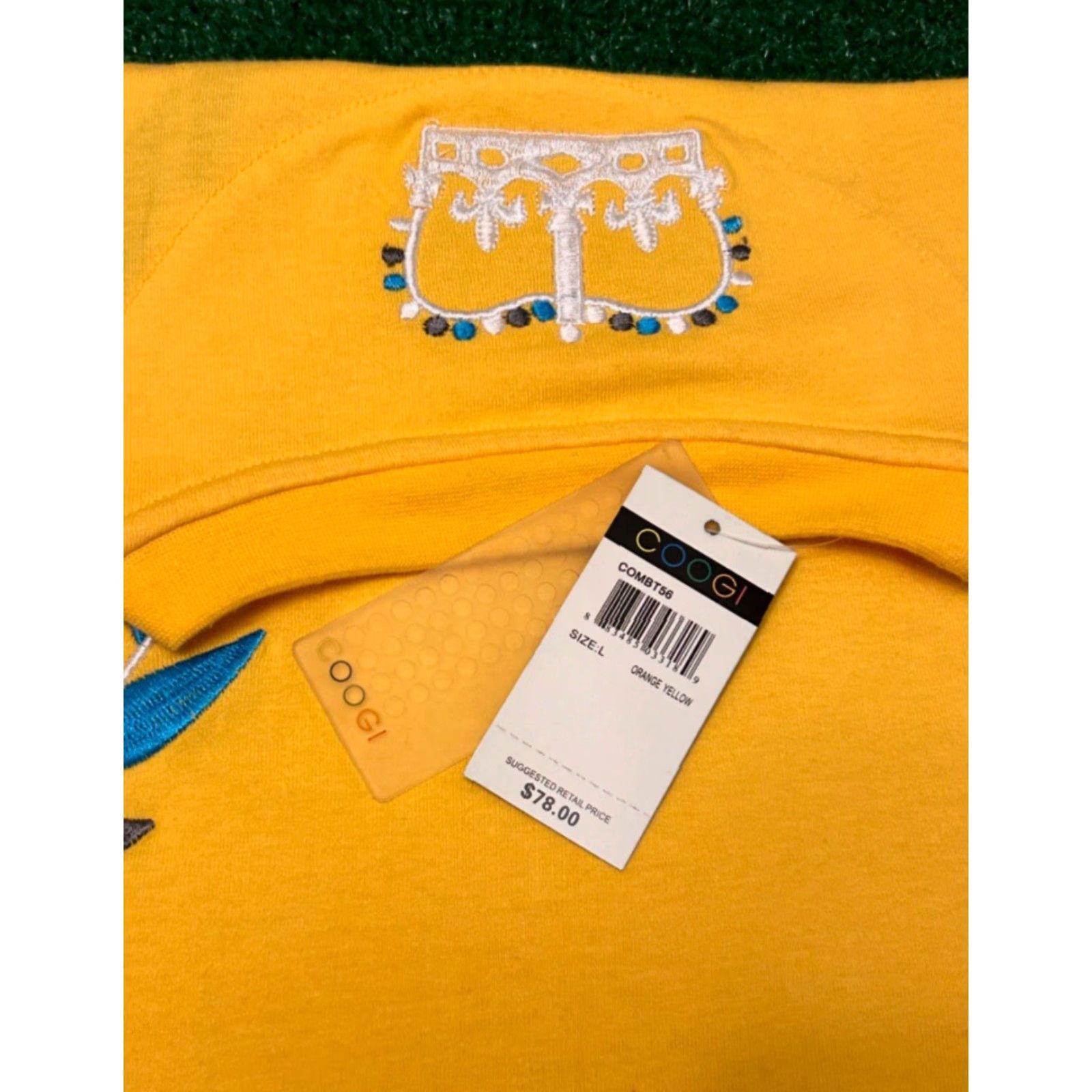 Coogi VINTAGE COOGI Royal Crown Logo Shirt Mens Size L Hip Hop 2000s Y2K NWT Yellow Short Sleeve Tshirt Size US L / EU 52-54 / 3 - 3 Thumbnail