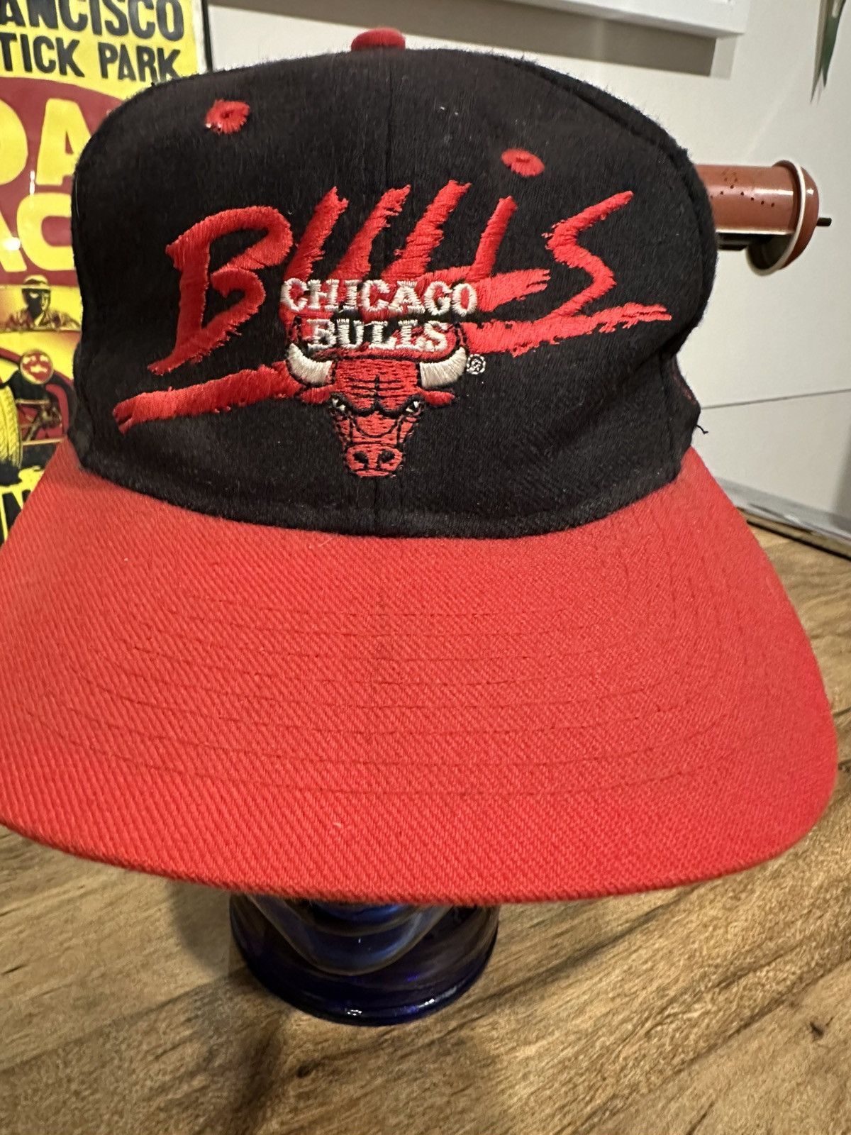 NBA Vintage Chicago Bulls Snapback with Rear Spellout Size ONE SIZE - 2 Thumbnail