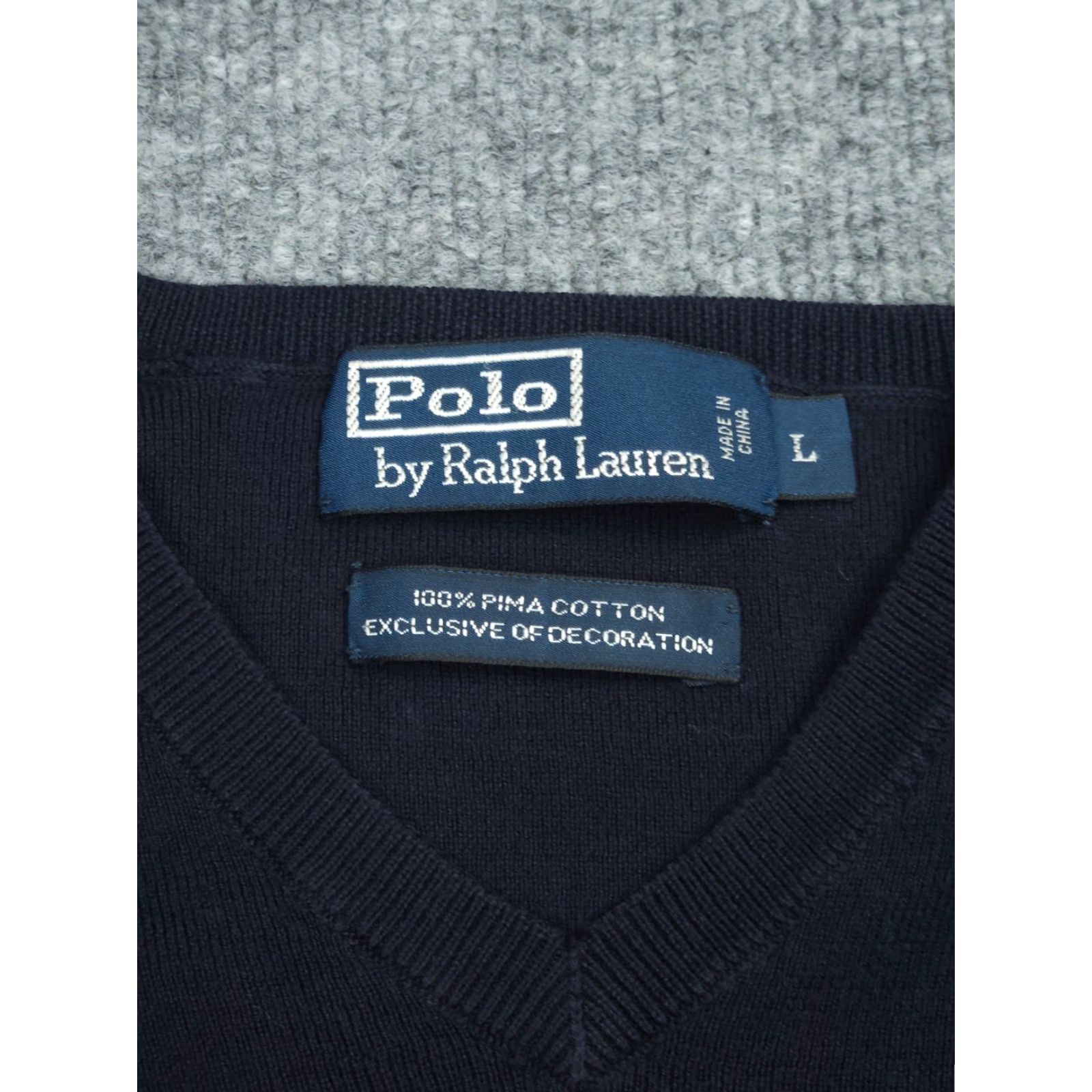 Polo Ralph Lauren VTG Polo Ralph Lauren Sweater Mens L V-Neck Size US L / EU 52-54 / 3 - 6 Thumbnail