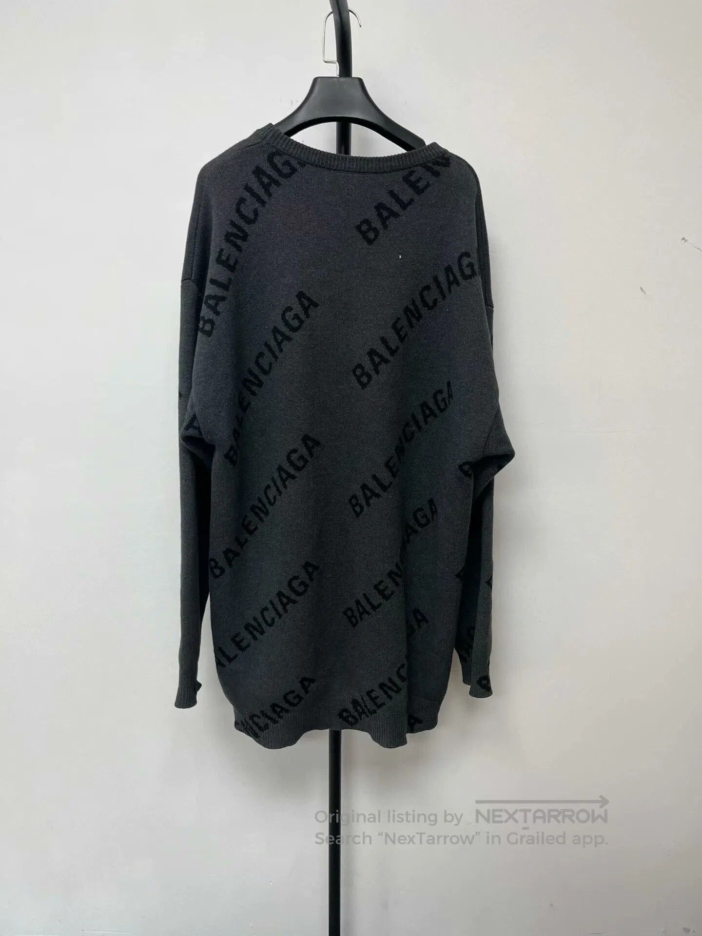 Balenciaga balenciaga logo print long sleeve sweater. Size US M / EU 48-50 / 2 - 2 Thumbnail