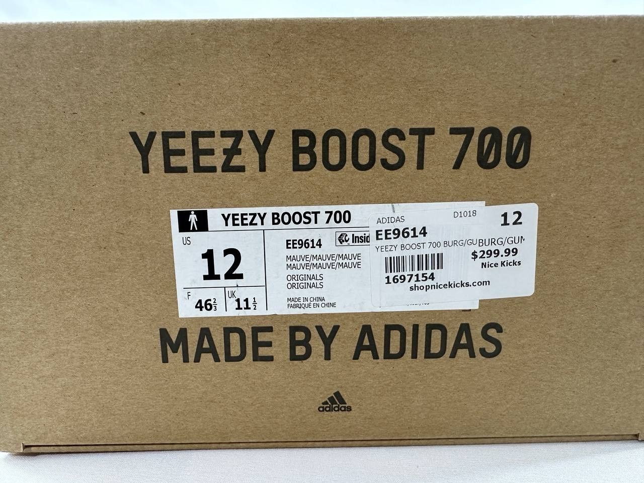 Adidas adidas Yeezy Boost 700 'Mauve' 2018 EE9614 Size US 12 / EU 45 - 15 Thumbnail