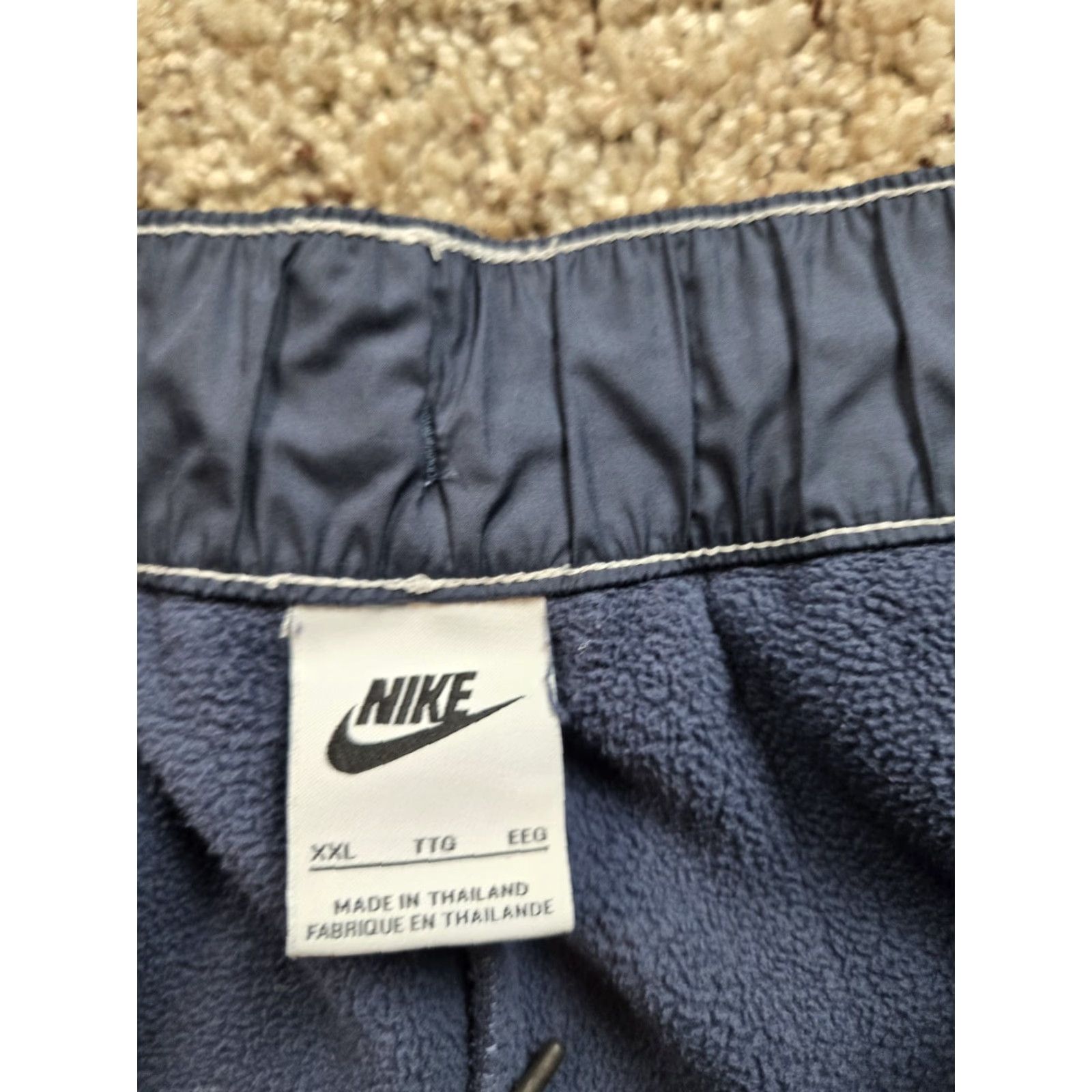 Nike Nike NSW Curve Plush Pants Womens 2XL Blue Fleece Relaxed Fit DD5614-437 Size 40" / US 18 - 5 Thumbnail