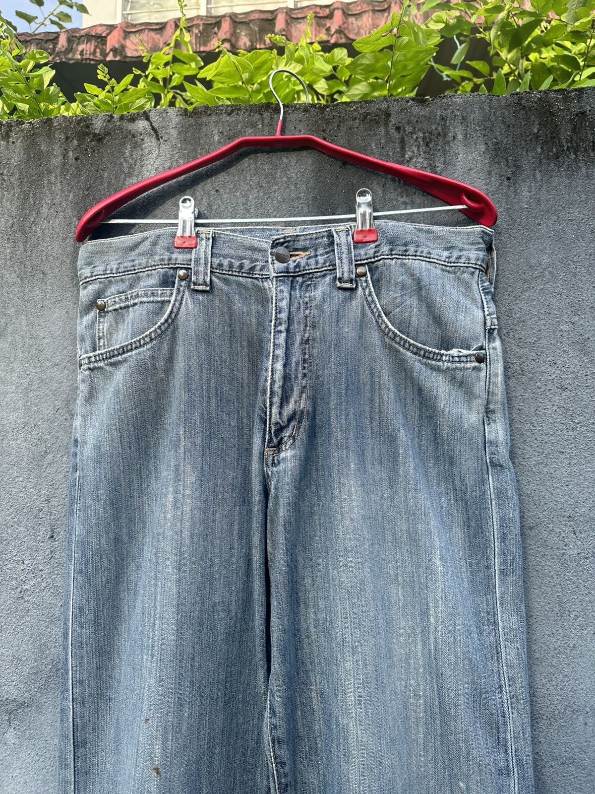 Wrangler 👹Vintage Wrangler Faded Baggy Jeans Size US 32 / EU 48 - 7 Thumbnail