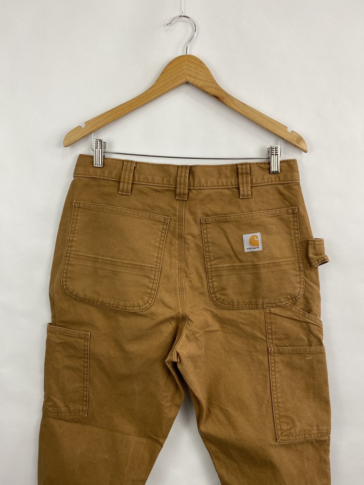Carhartt 🇺🇸 Vintage 90s Carhartt Double Knees Brown Work Pants Y2K Size US 32 / EU 48 - 3 Thumbnail
