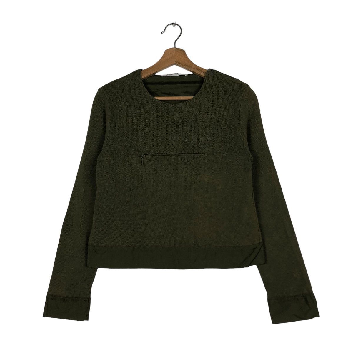 Miu Miu 🔥CROPPED LONG SLEEVE BIKER MIU MIU PRADA MADE IN ITALY Size S / US 4 / IT 40 - 3 Thumbnail
