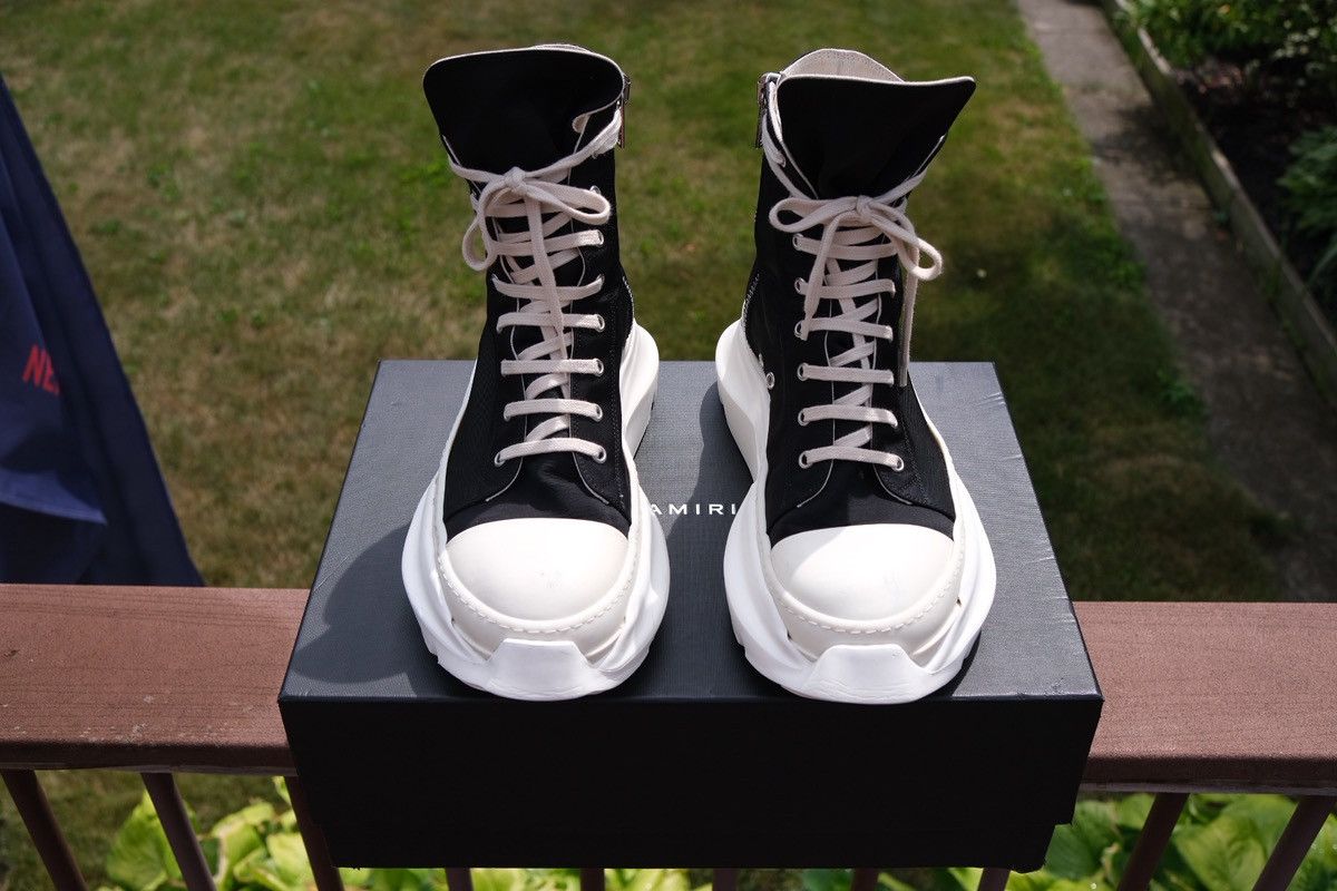Rick Owens Rick Owen DRKSHDW Abstract High-Top Nylon Canvas Sneaker Size US 10 / EU 43 - 2 Thumbnail