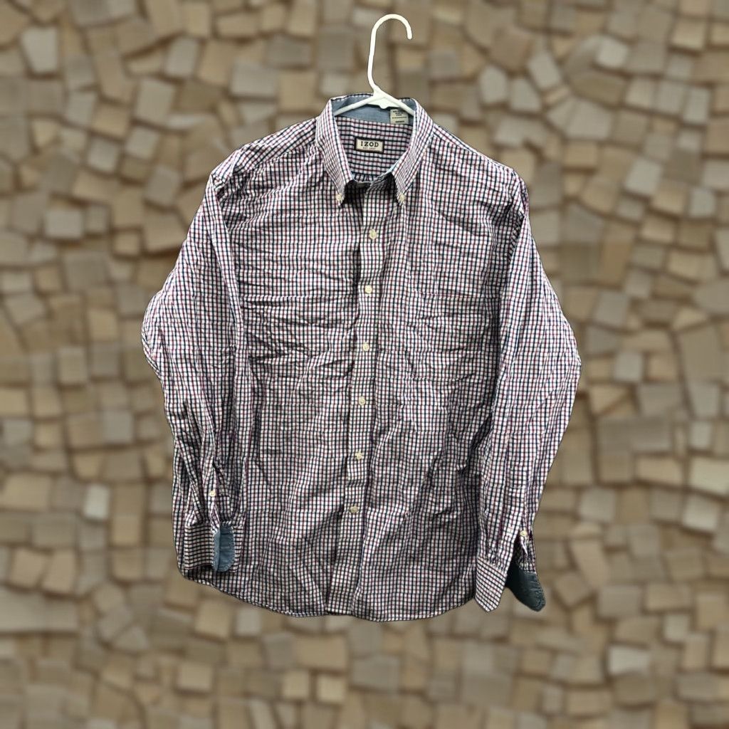 Izod IZOD Shirt L Mens Long Sleeve Button-Down Collar Size US L / EU 52-54 / 3 - 1 Thumbnail