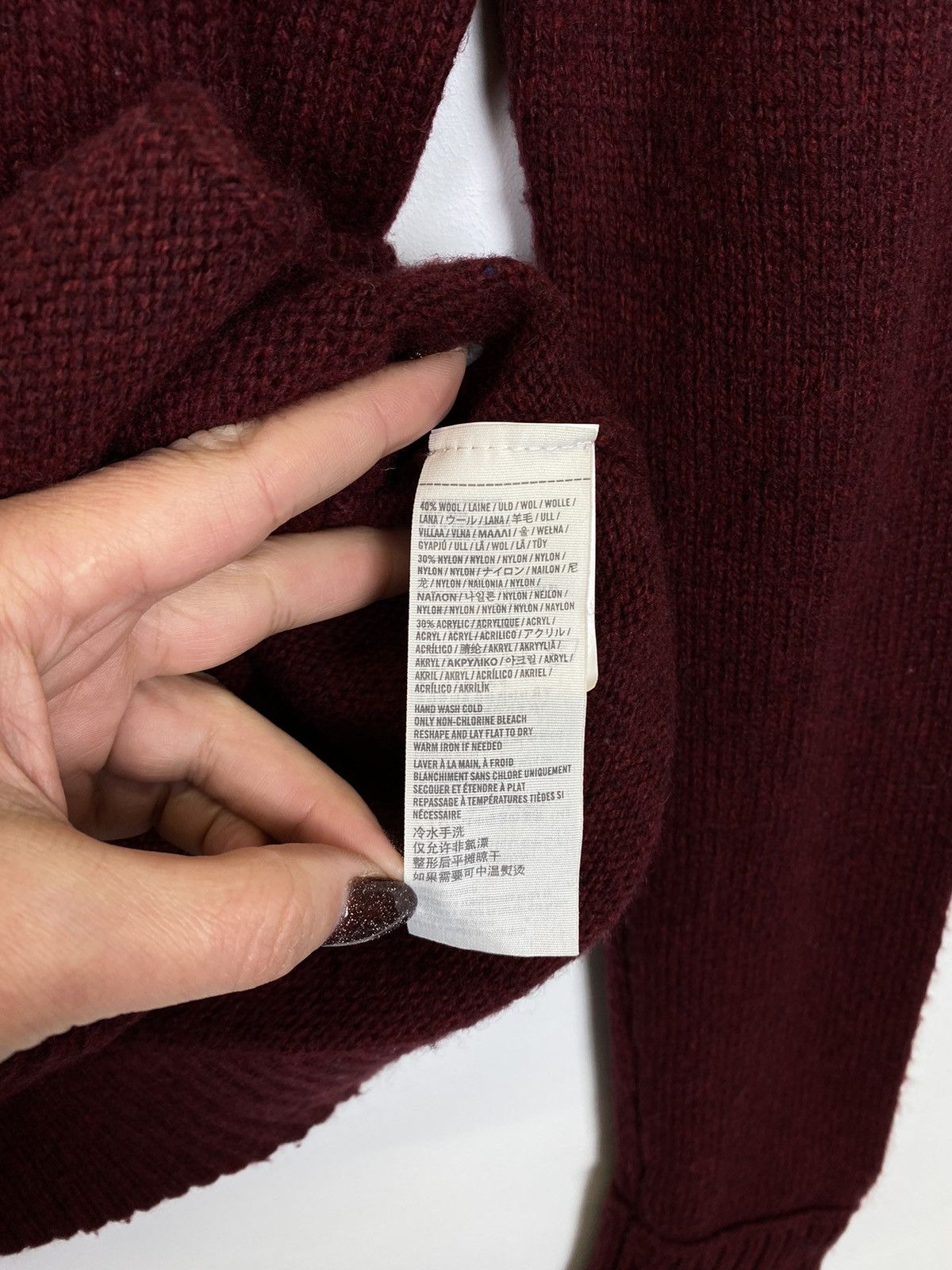 Abercrombie & Fitch Abercrombie & Fitch Y2K Knit Cardigan Patchwork Logo Size US S / EU 44-46 / 1 - 4 Thumbnail