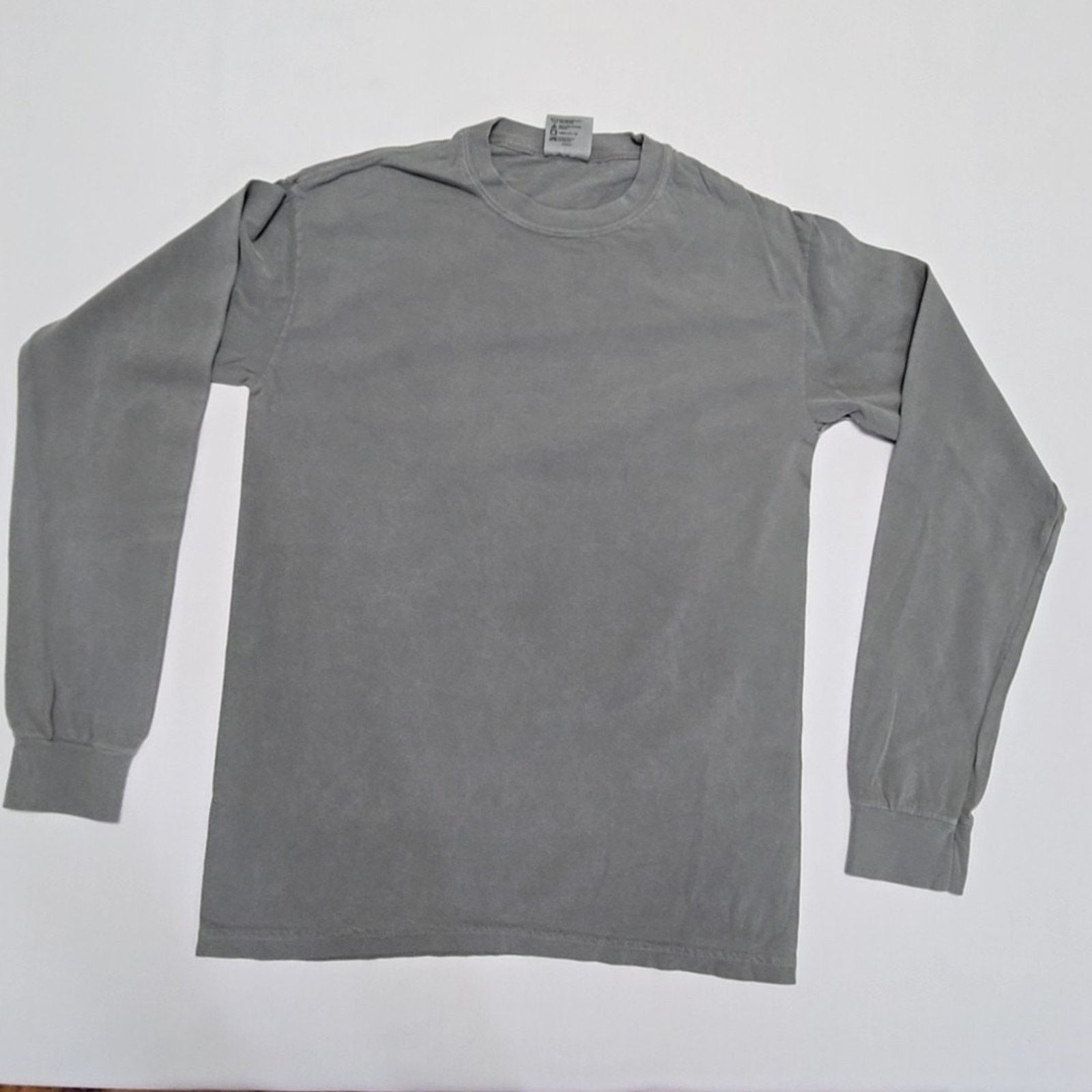 Life is Good Comfort Colors Gray Long Sleeve Blank T-Shirt S Cotton Tee Size US S / EU 44-46 / 1 - 1 Thumbnail