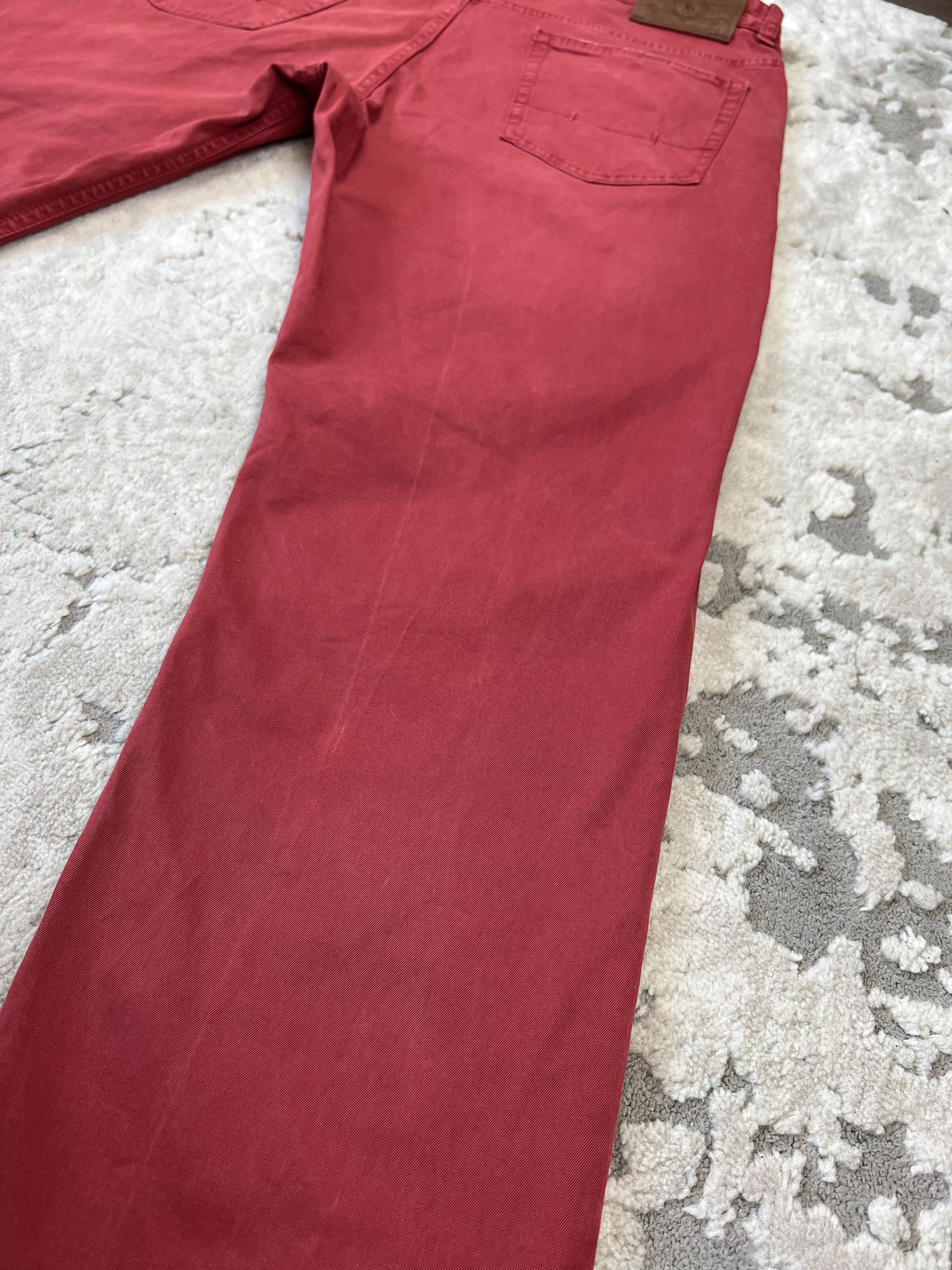 Polo Ralph Lauren × Ralph Lauren Polo Ralph Lauren Straight Burgundy Italian Fabrics Pants 34 Size US 34 / EU 50 - 11 Thumbnail
