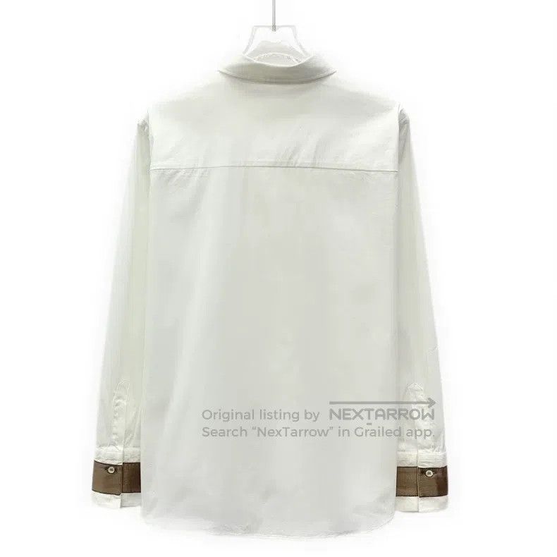 Brunello Cucinelli Brunello Cucinelli White Sleeve Cuff Beaded Cotton Collar Size M / US 6-8 / IT 42-44 - 2 Thumbnail