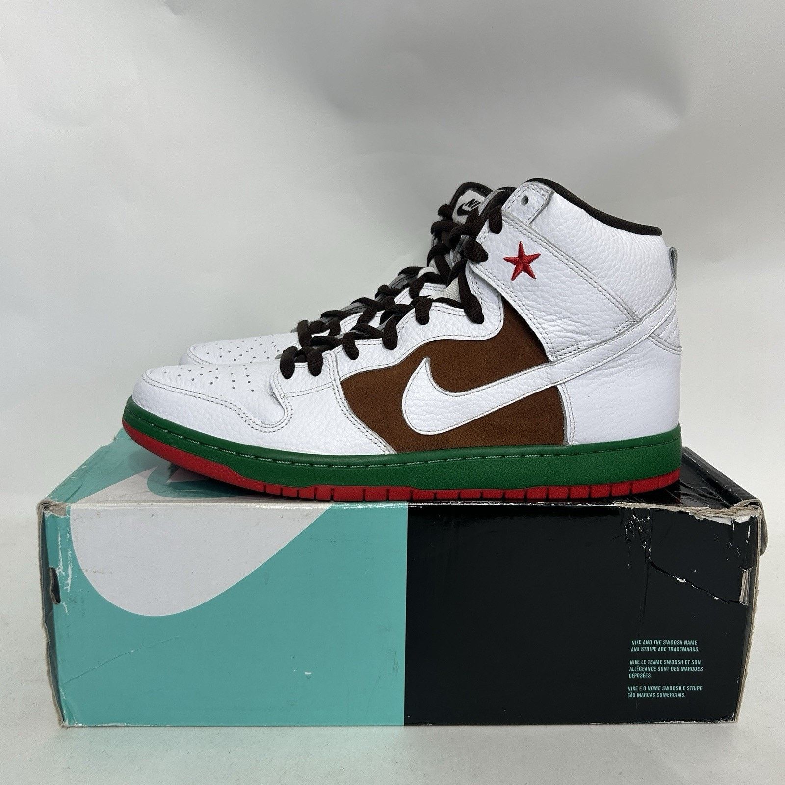 Nike Nike SB Dunk High “California Republic/Pecan White” Size US 12 / EU 45 - 6 Thumbnail