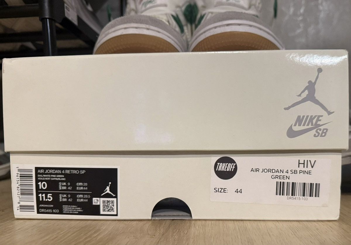 Jordan Brand Jordan 4 SB Pine Green Size US 10.5 / EU 43-44 - 7 Thumbnail
