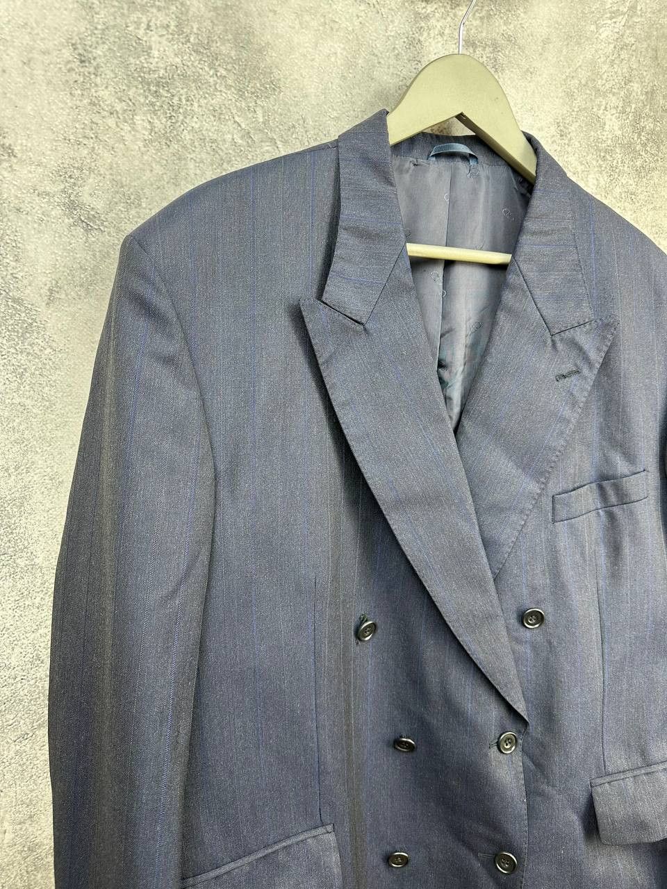 Christian Dior Monsieur Christian Dior Monsieur Double Breasted Striped Wool Suit Size 44S - 5 Thumbnail