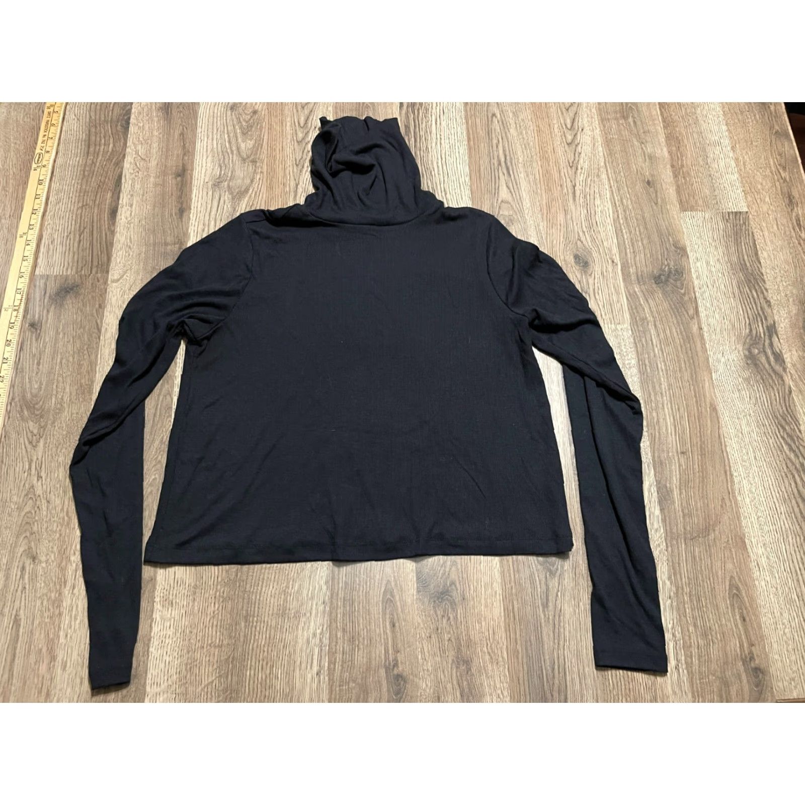 Old Navy Old Navy Shirt Womens Medium Black Turtleneck Long Sleeve Ultimate Casual Fall Spring Summer Vintage No Size M / US 6-8 / IT 42-44 - 2 Thumbnail
