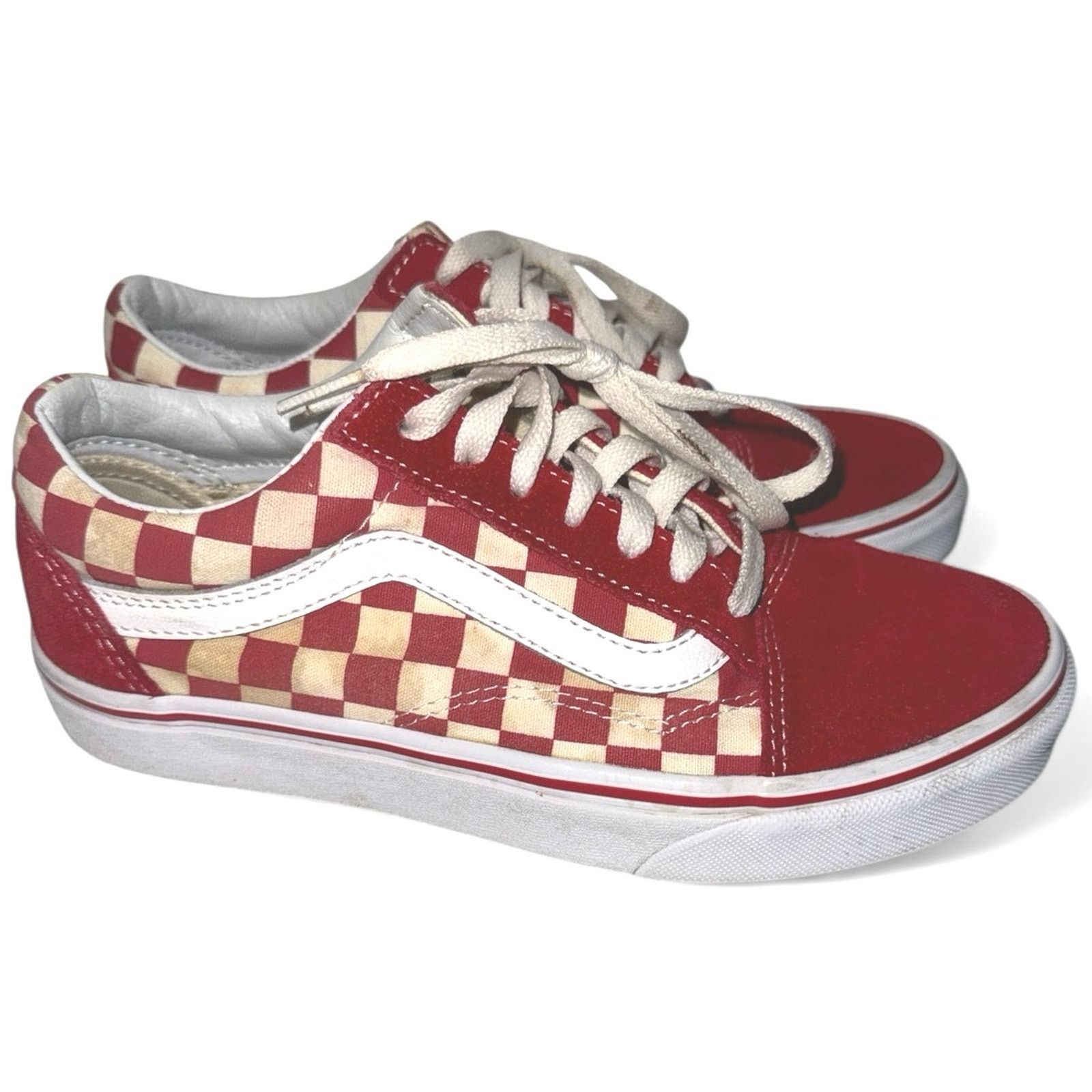 Converse Converse Primary Check Racing Red White Suede women sz 6.5 Size US 6.5 / IT 36.5 - 1 Thumbnail