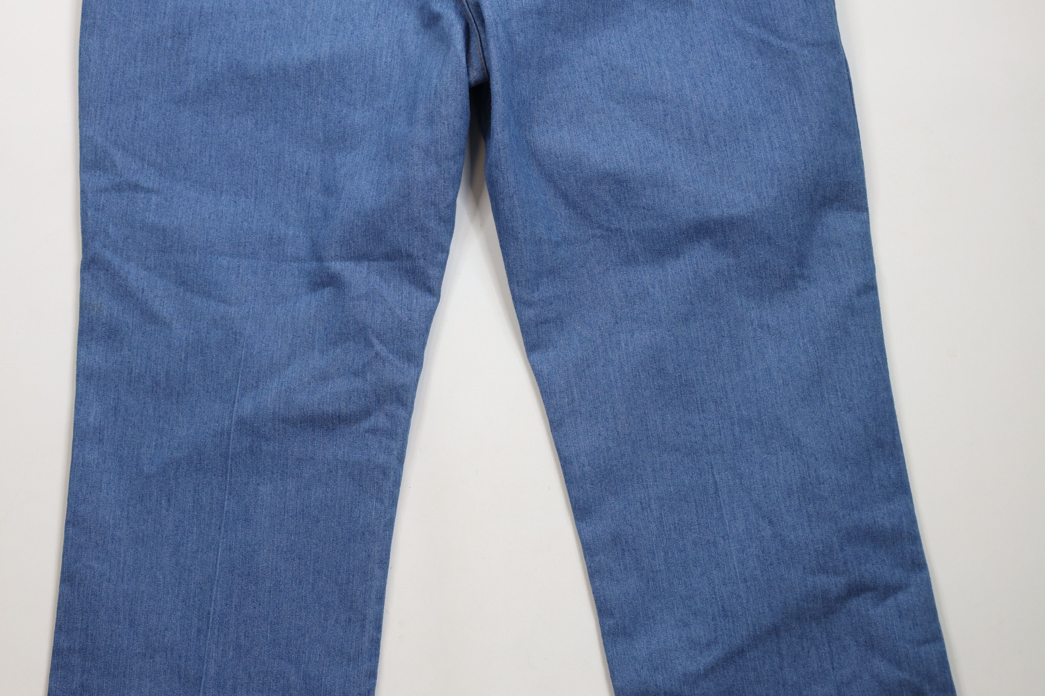 Vintage × Wrangler Vintage 90s Wrangler Faded Flared Wide Leg Denim Jeans Blue Size US 40 / EU 56 - 11 Thumbnail