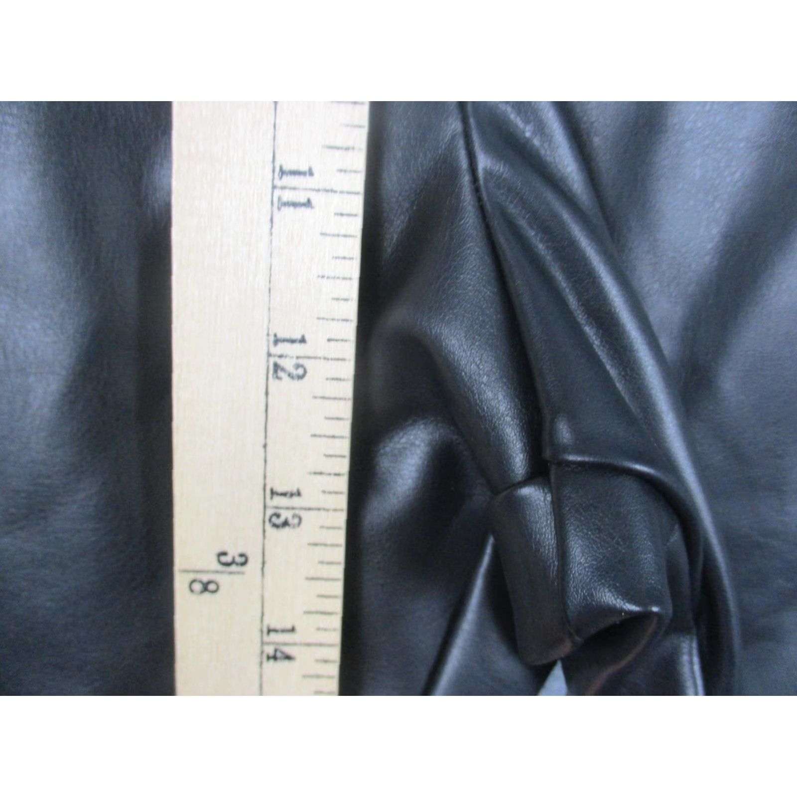 Spanx Spanx Assets Leggings Womens XL Black Faux Leather High Rise Shaping Ankle Size 40" / US 18 - 4 Thumbnail