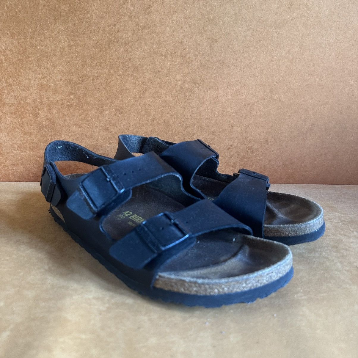 Birkenstock BIRKENSTOCK MILANO / Arizona BLACK sandal Size US 8.5 / EU 41-42 - 2 Thumbnail