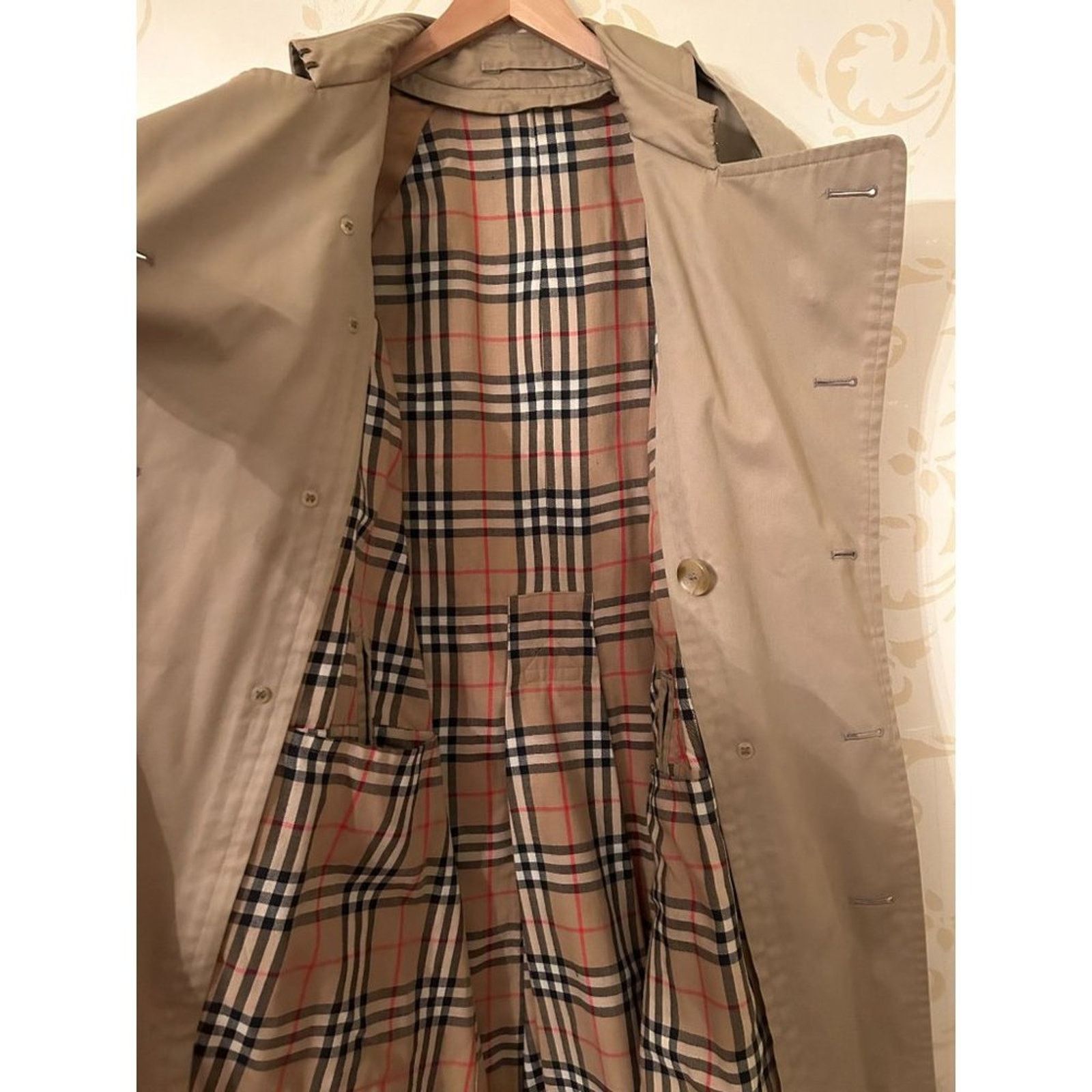 Burberry Men's Size 50 Burberry's London Nova Check Lined Trench Coat Size US XL / EU 56 / 4 - 5 Thumbnail