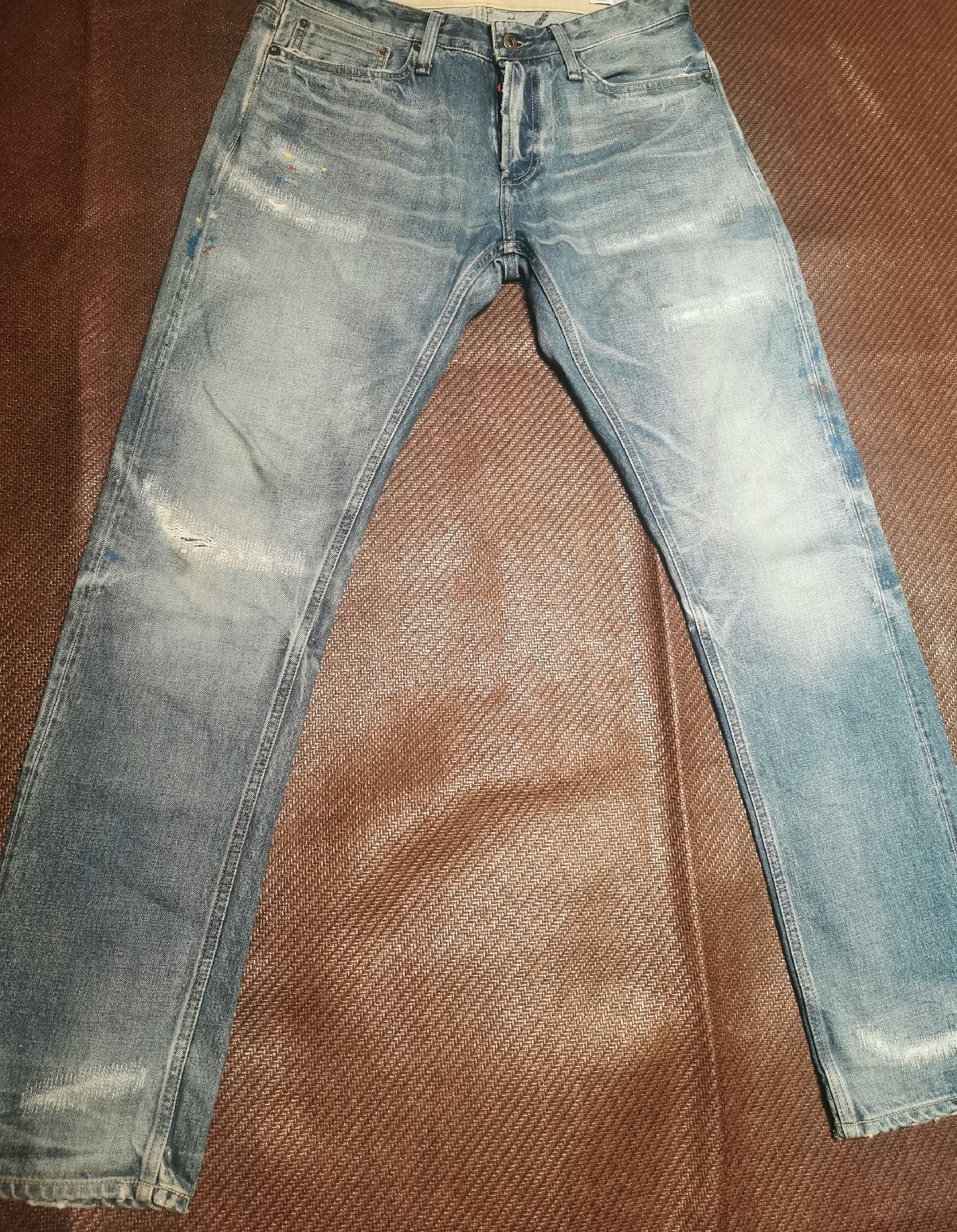 Visvim Denham Light Blue Distressed Denim Jeans Size US 40 / EU 56 - 1 Thumbnail